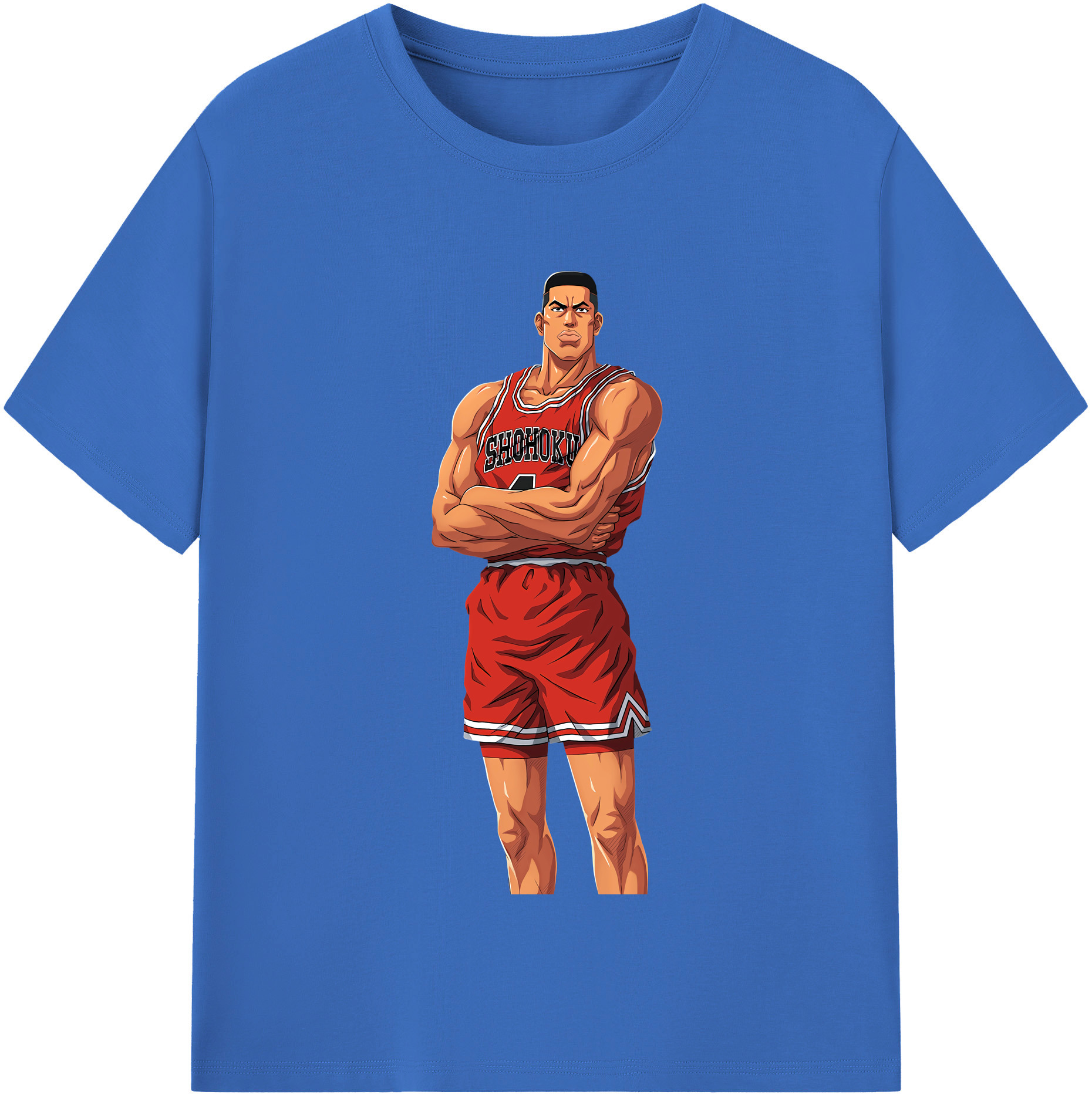 SLAM DUNK／スラムダンク 綿100％半袖Tシャツ（フロントプリント）