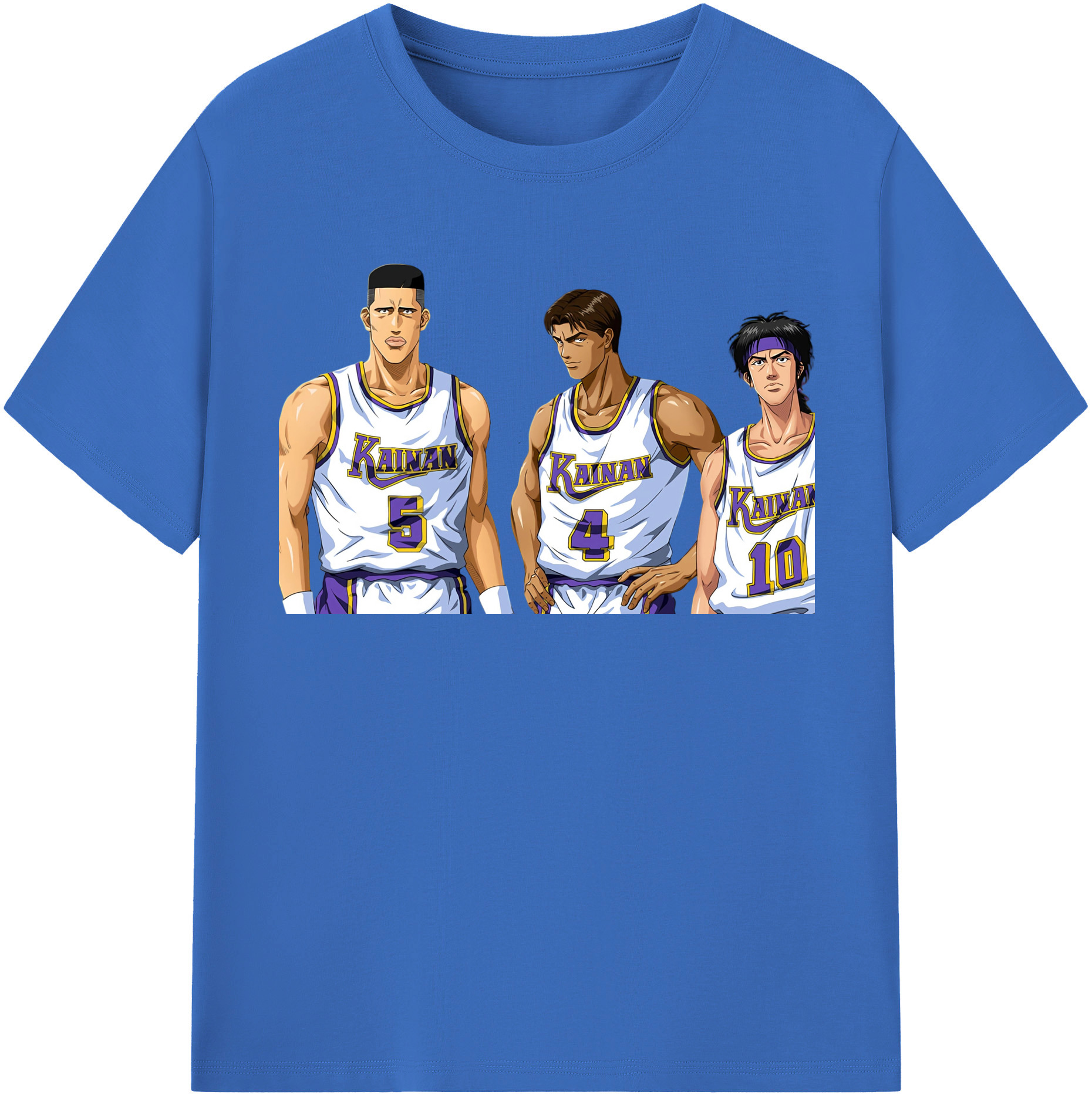 SLAM DUNK／スラムダンク 綿100％半袖Tシャツ（フロントプリント）