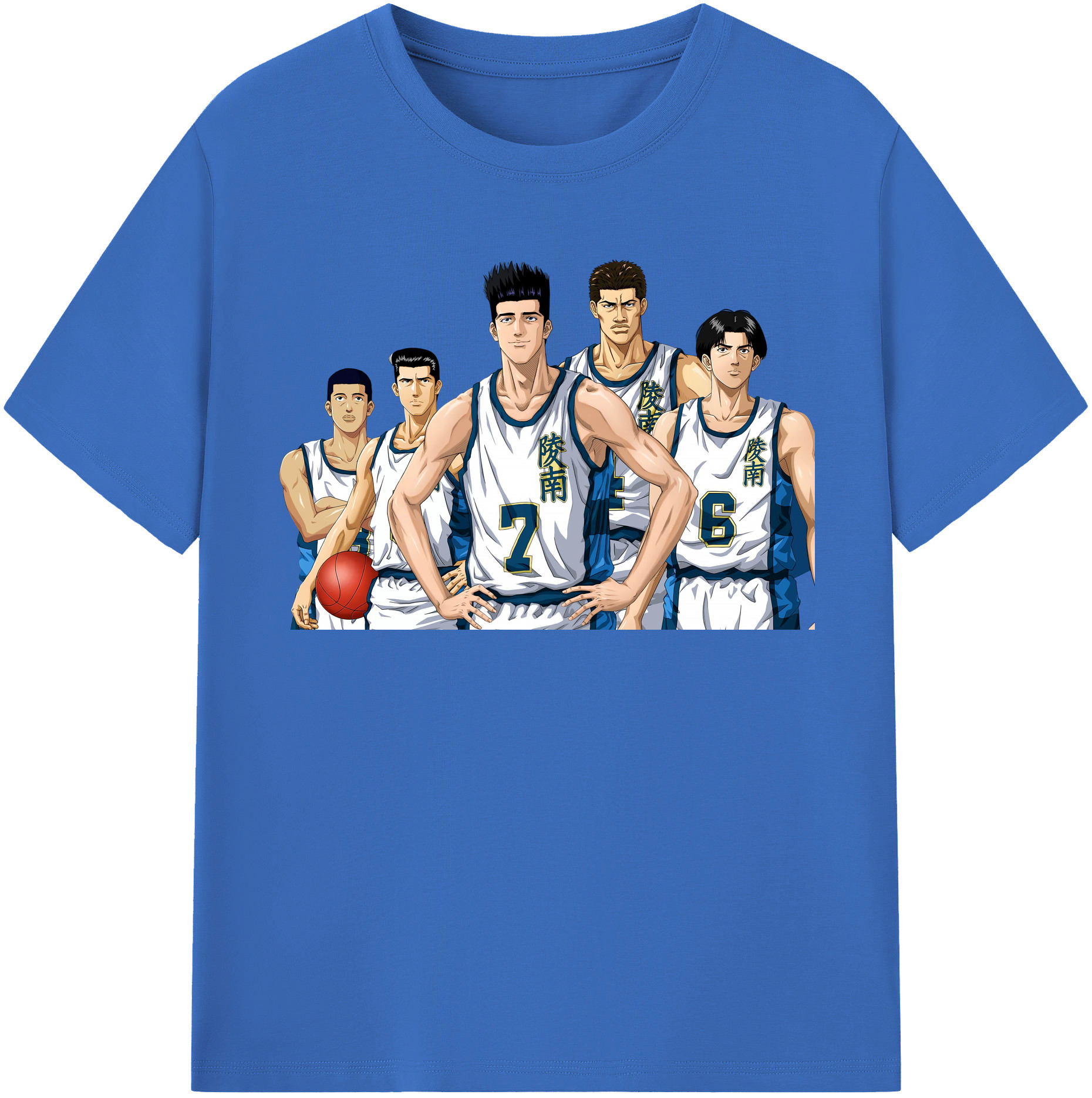 SLAM DUNK／スラムダンク 綿100％半袖Tシャツ（フロントプリント）