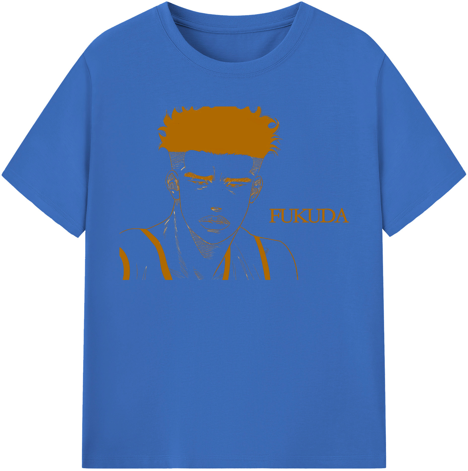 SLAM DUNK／スラムダンク 綿100％半袖Tシャツ（フロントプリント）
