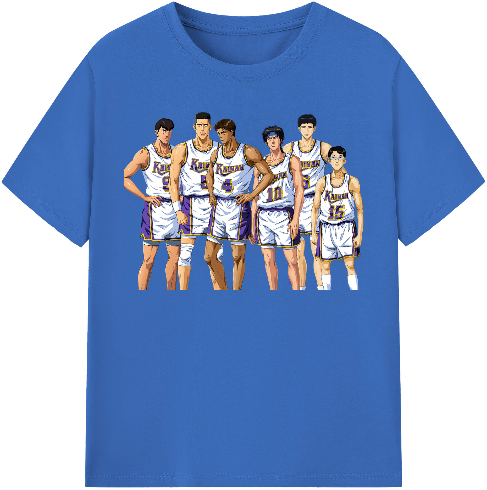 SLAM DUNK／スラムダンク 綿100％半袖Tシャツ（フロントプリント）