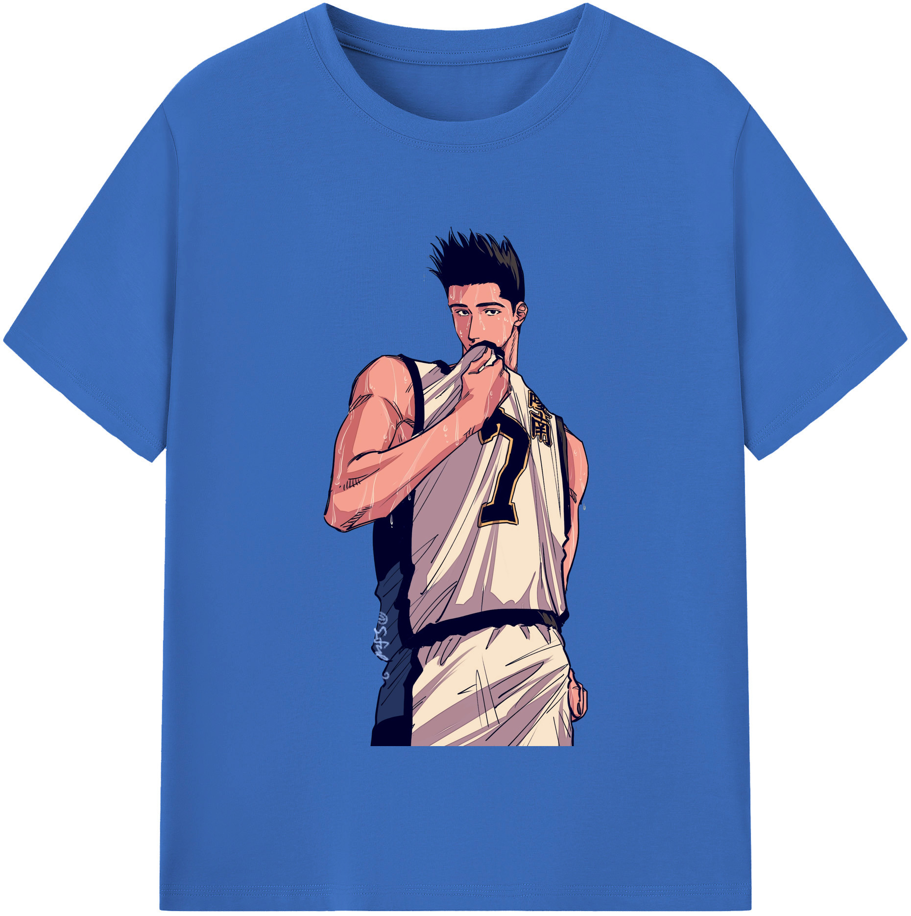 SLAM DUNK／スラムダンク 綿100％半袖Tシャツ（フロントプリント）