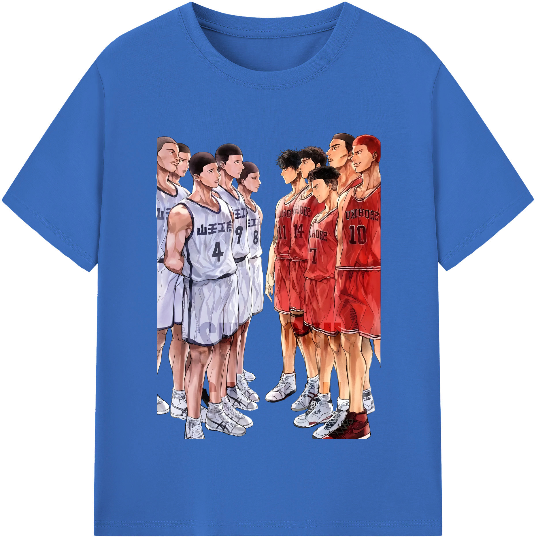 SLAM DUNK／スラムダンク 綿100％半袖Tシャツ（フロントプリント）