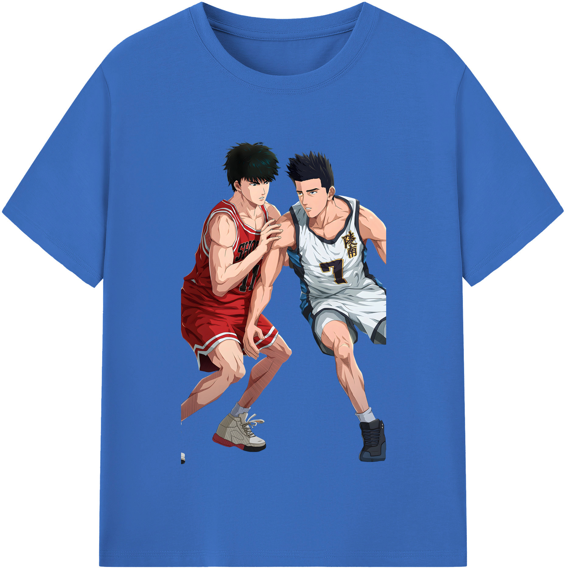 SLAM DUNK／スラムダンク 綿100％半袖Tシャツ（フロントプリント）