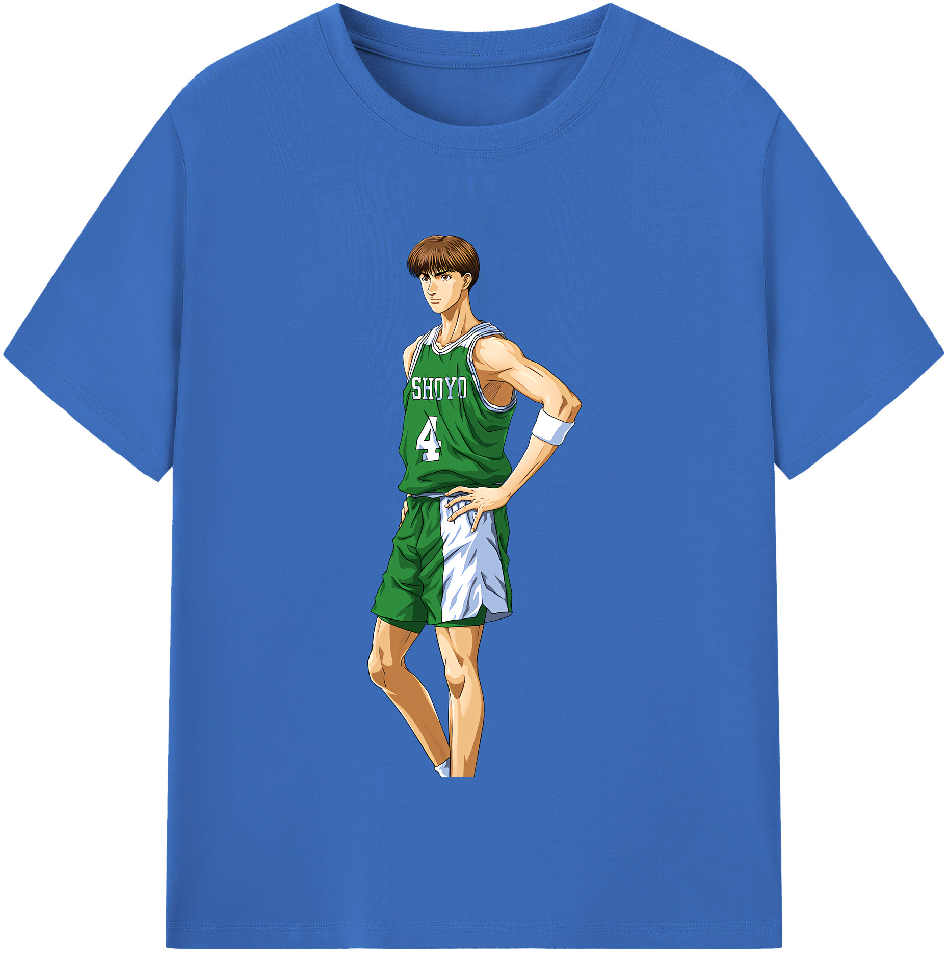 SLAM DUNK／スラムダンク 綿100％半袖Tシャツ（フロントプリント）