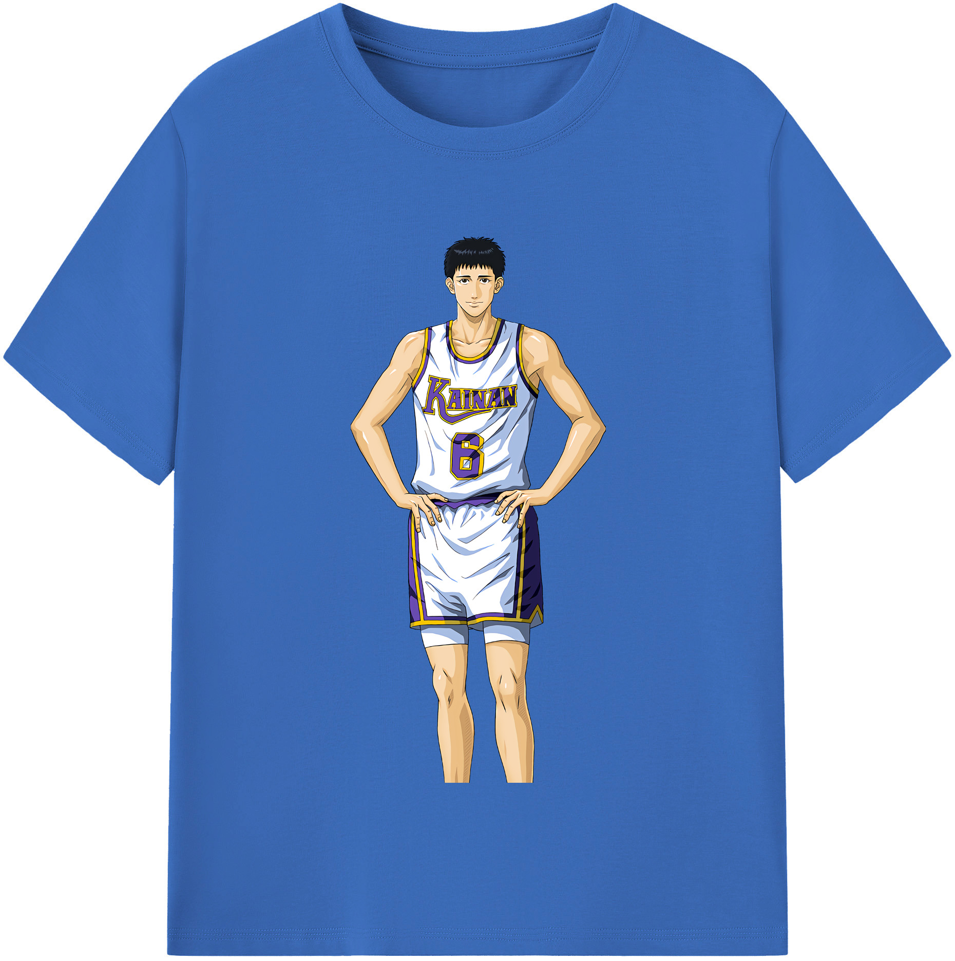 SLAM DUNK／スラムダンク 綿100％半袖Tシャツ（フロントプリント）