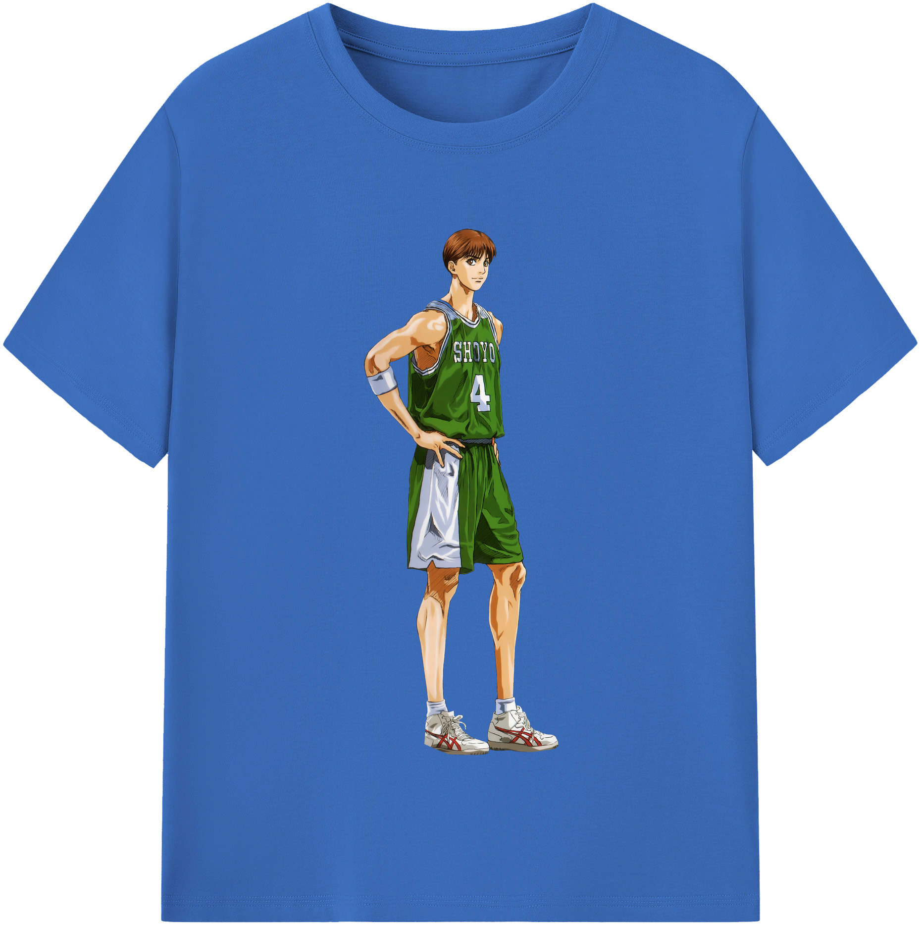 SLAM DUNK／スラムダンク 綿100％半袖Tシャツ（フロントプリント）