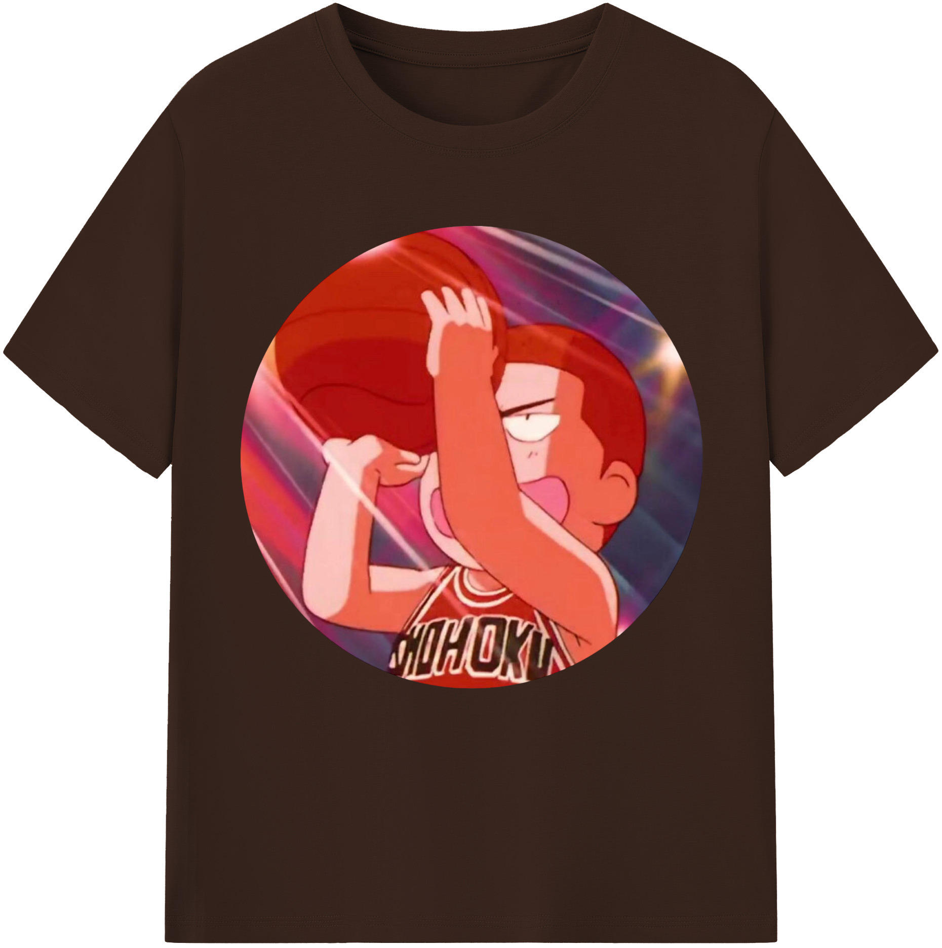 SLAM DUNK／スラムダンク 綿100％半袖Tシャツ（フロントプリント）