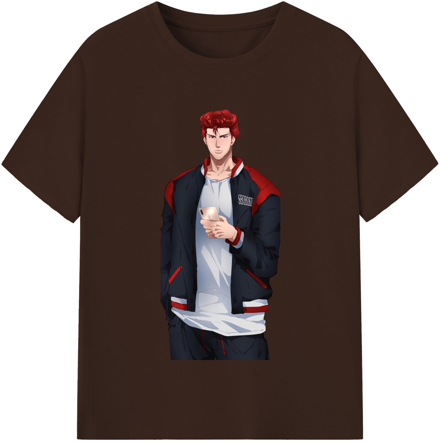 SLAM DUNK／スラムダンク 綿100％半袖Tシャツ（フロントプリント）