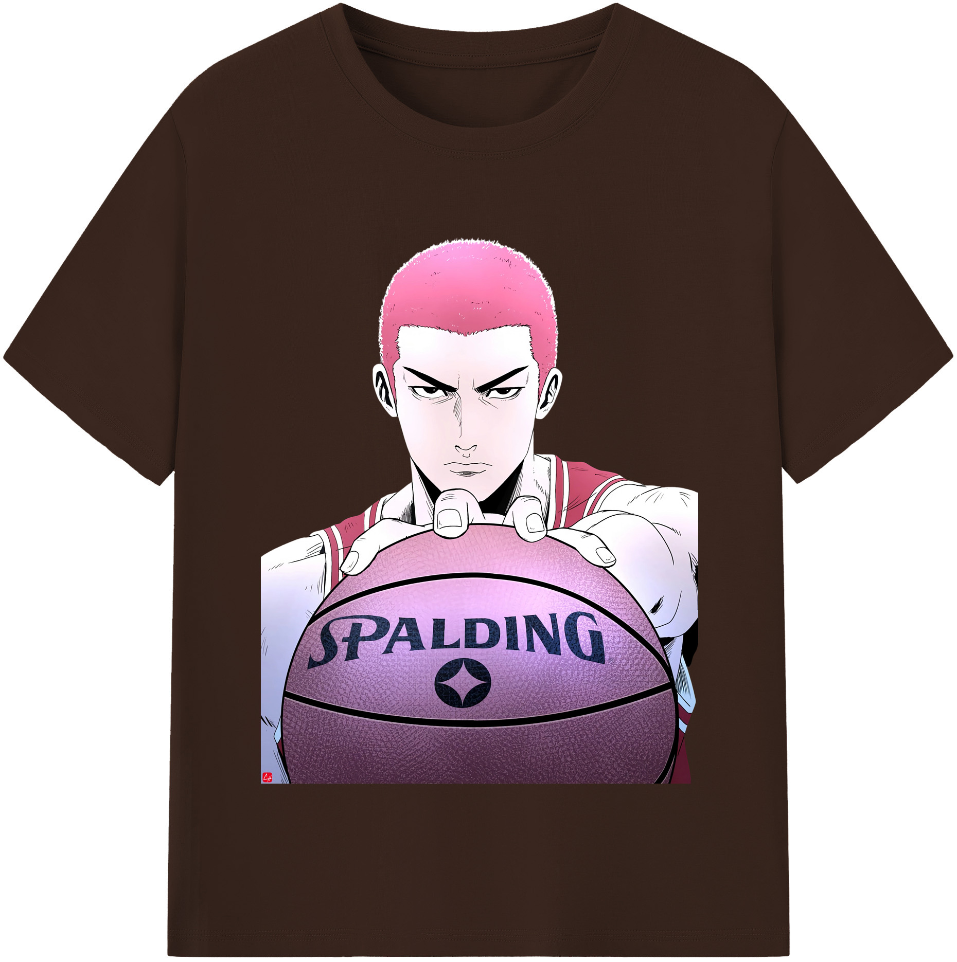 SLAM DUNK／スラムダンク 綿100％半袖Tシャツ（フロントプリント）