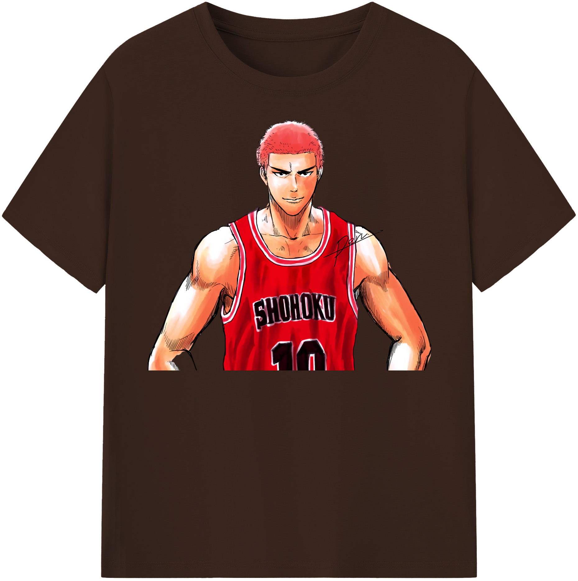 SLAM DUNK／スラムダンク 綿100％半袖Tシャツ（フロントプリント）