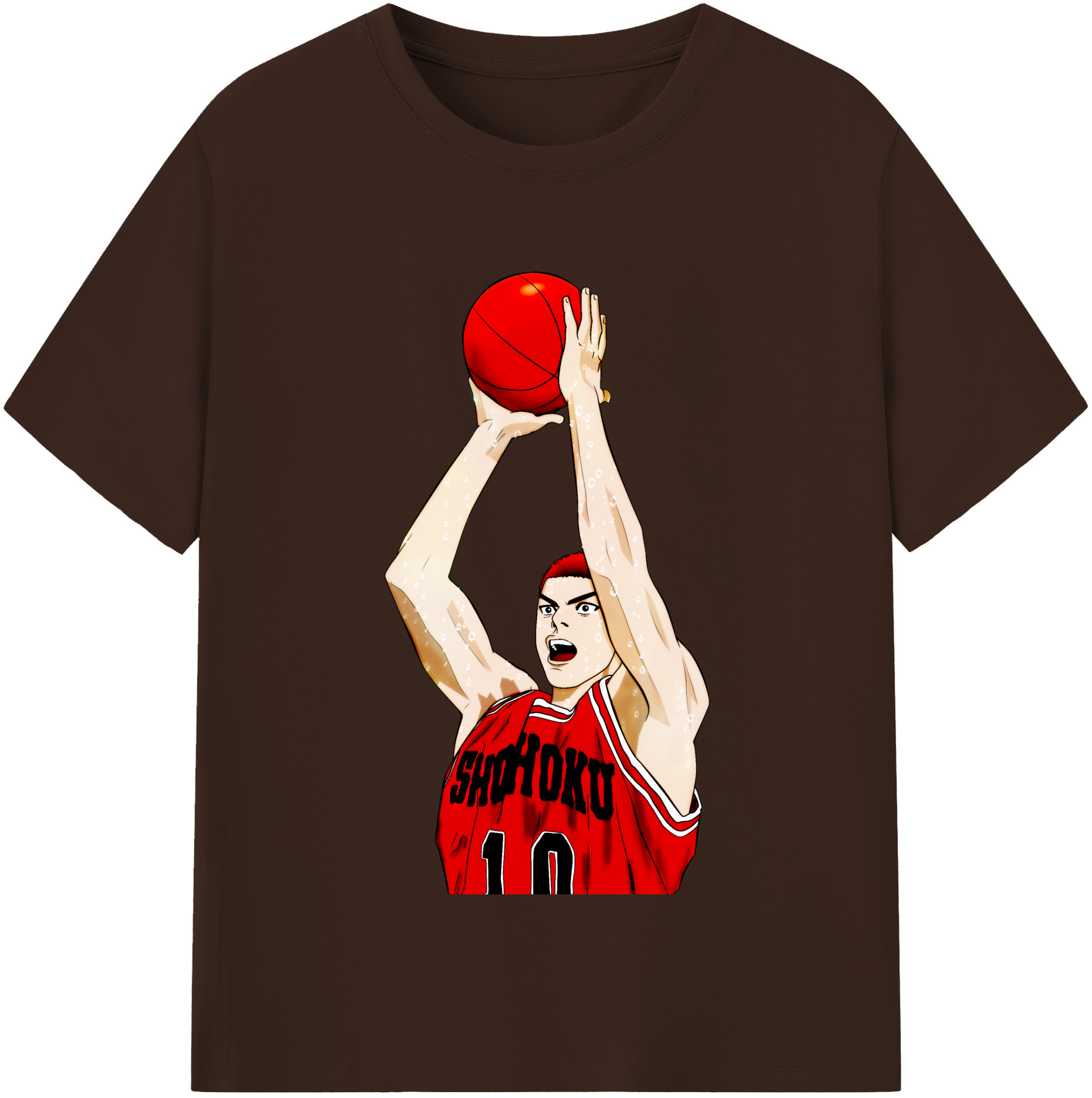 SLAM DUNK／スラムダンク 綿100％半袖Tシャツ（フロントプリント）