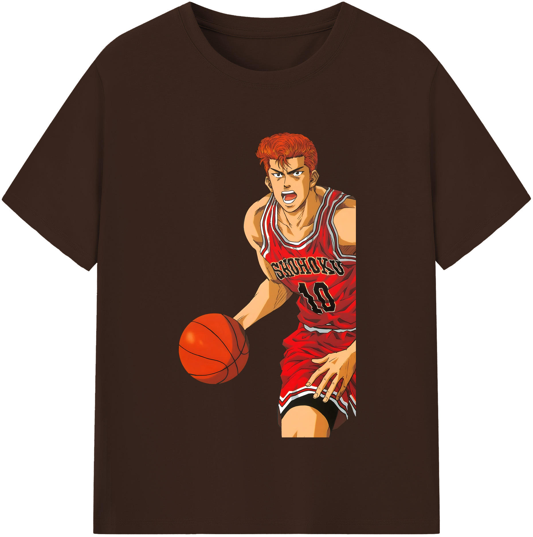 SLAM DUNK／スラムダンク 綿100％半袖Tシャツ（フロントプリント）