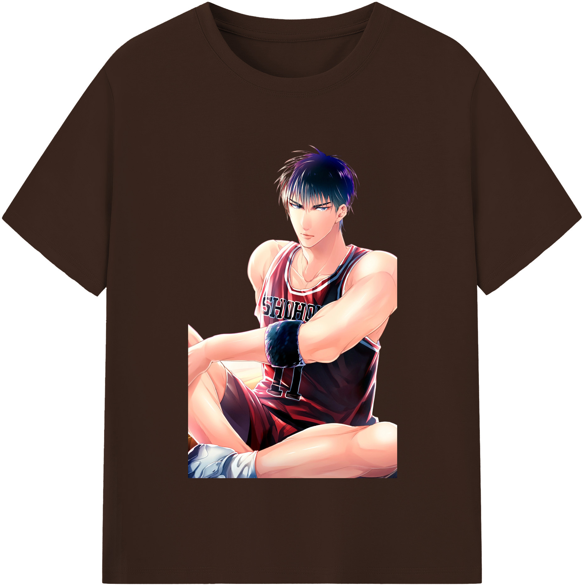 SLAM DUNK／スラムダンク 綿100％半袖Tシャツ（フロントプリント）