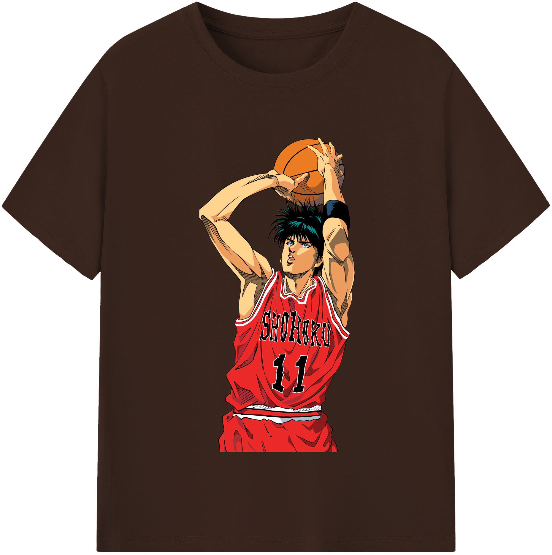SLAM DUNK／スラムダンク 綿100％半袖Tシャツ（フロントプリント）