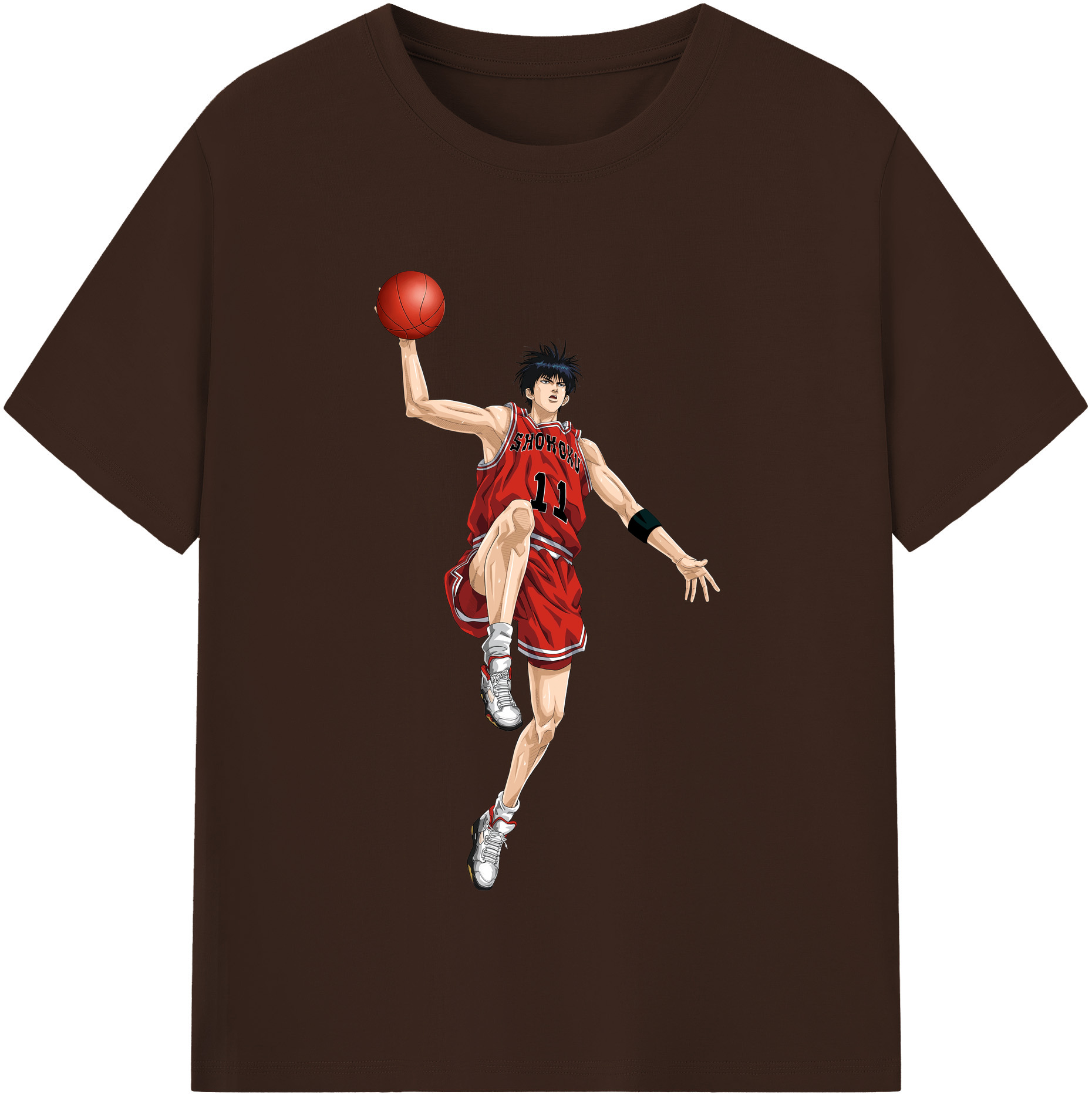 SLAM DUNK／スラムダンク 綿100％半袖Tシャツ（フロントプリント）