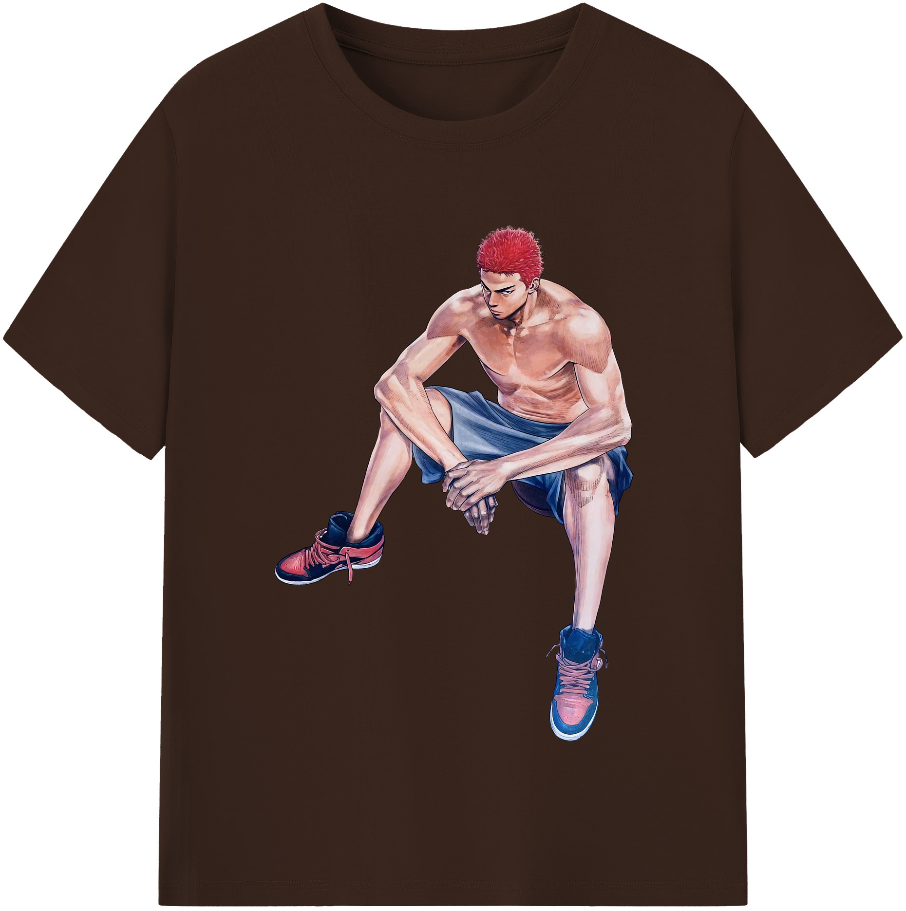 SLAM DUNK／スラムダンク 綿100％半袖Tシャツ（フロントプリント）