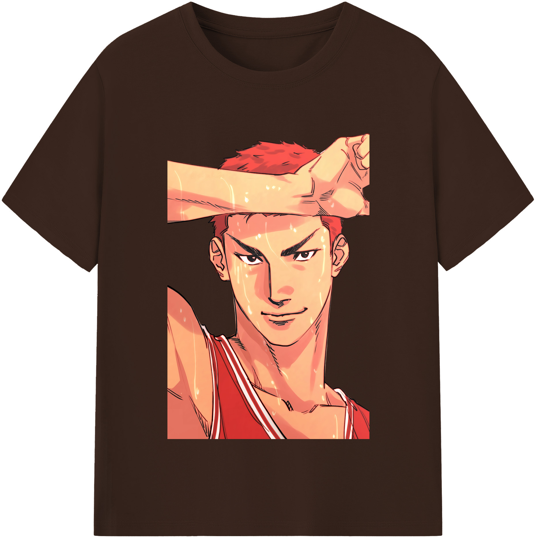 SLAM DUNK／スラムダンク 綿100％半袖Tシャツ（フロントプリント）