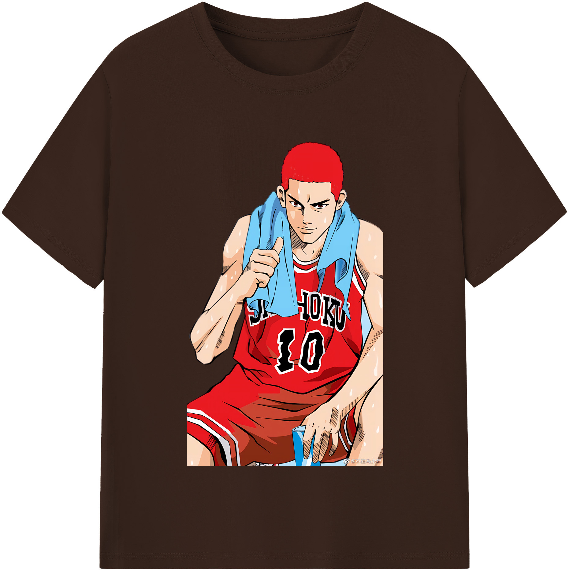 SLAM DUNK／スラムダンク 綿100％半袖Tシャツ（フロントプリント）