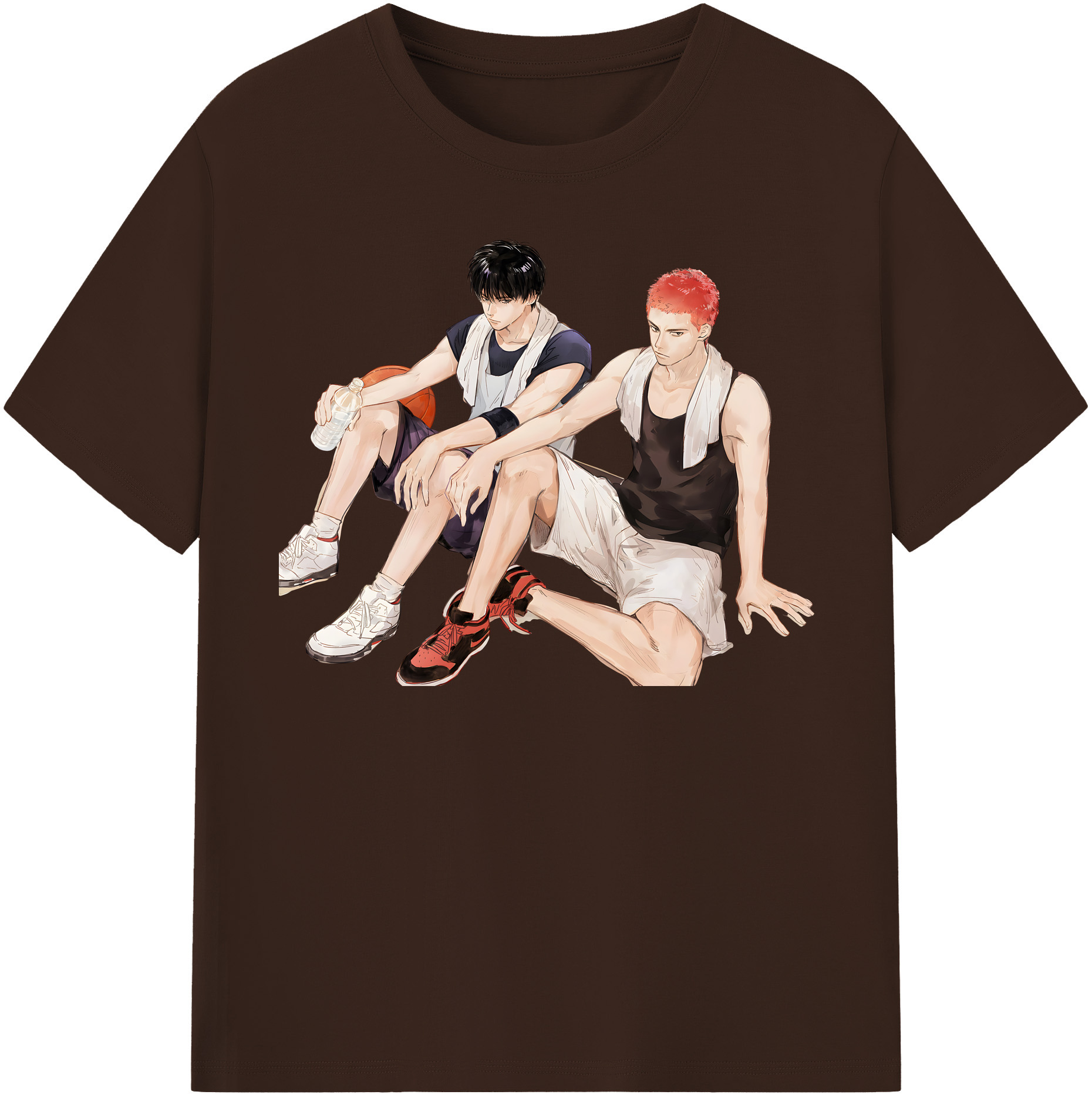 SLAM DUNK／スラムダンク 綿100％半袖Tシャツ（フロントプリント）