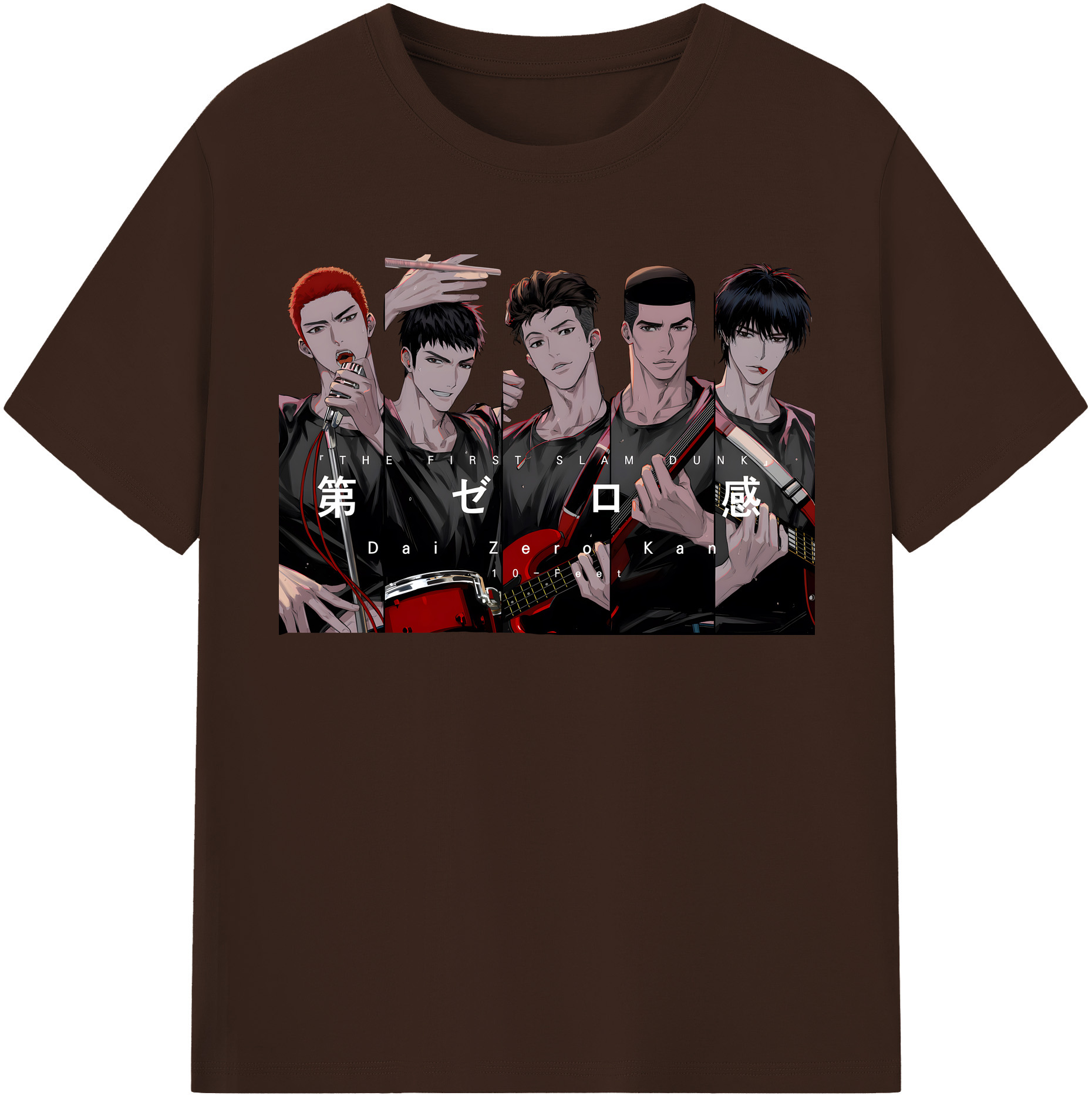 SLAM DUNK／スラムダンク 綿100％半袖Tシャツ（フロントプリント）
