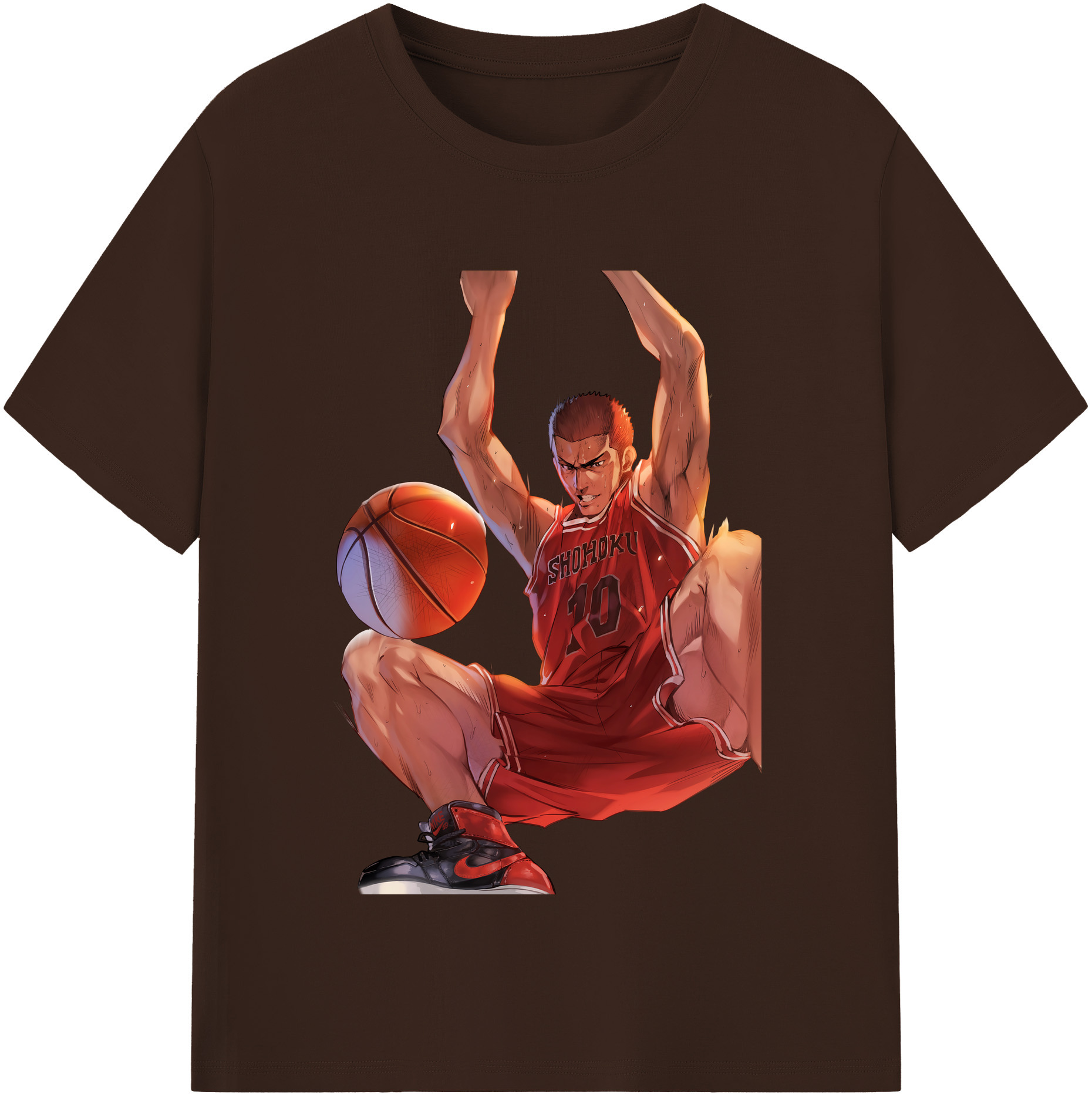 SLAM DUNK／スラムダンク 綿100％半袖Tシャツ（フロントプリント）