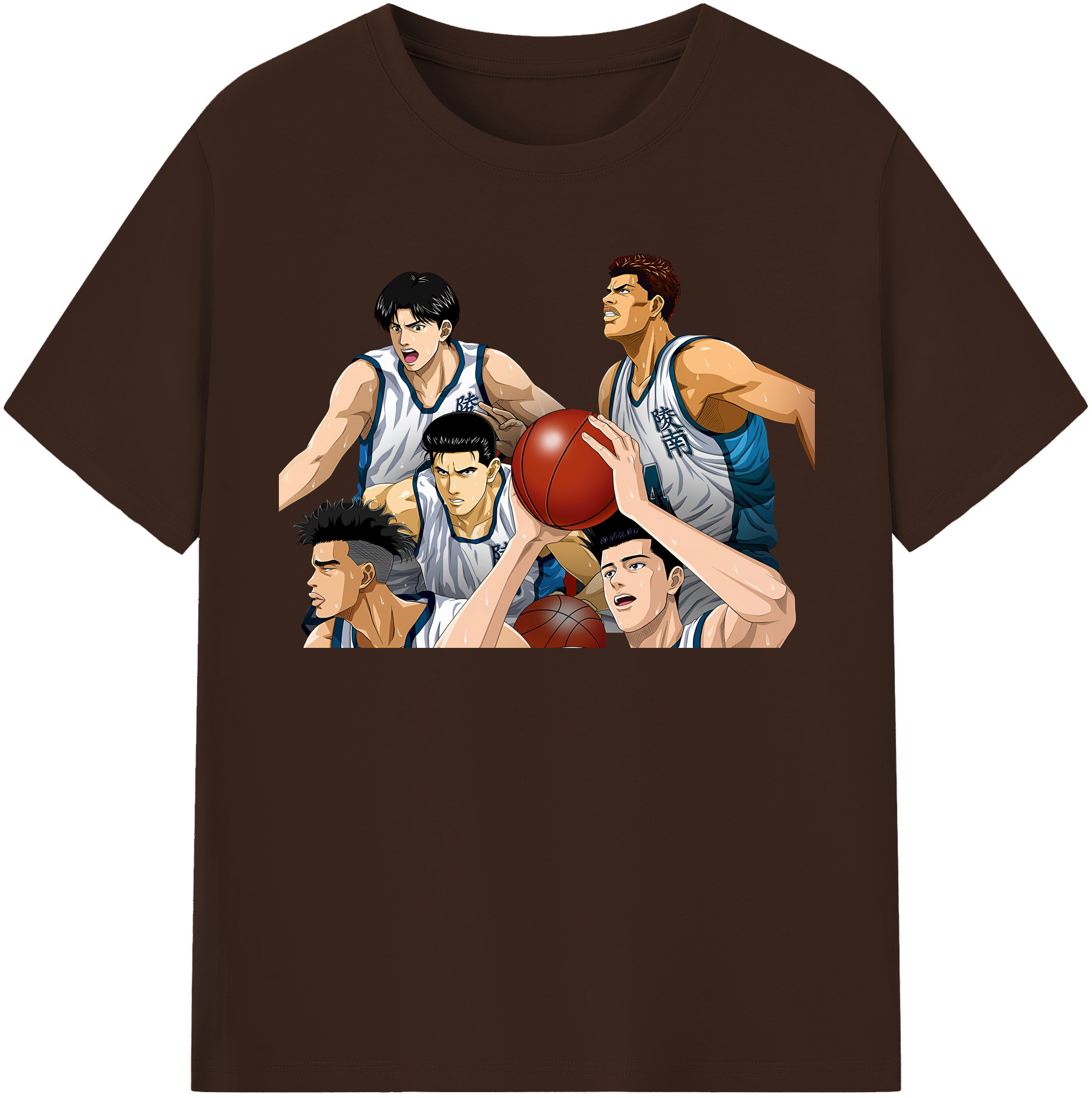 SLAM DUNK／スラムダンク 綿100％半袖Tシャツ（フロントプリント）