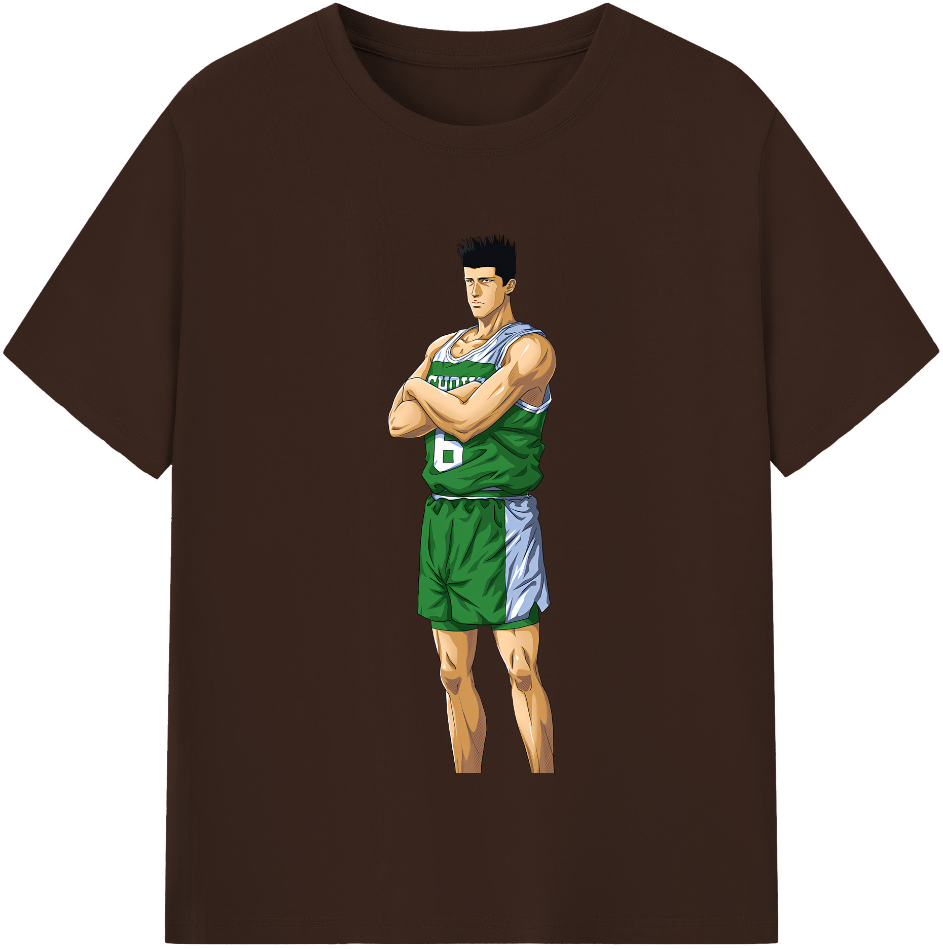 SLAM DUNK／スラムダンク 綿100％半袖Tシャツ（フロントプリント）