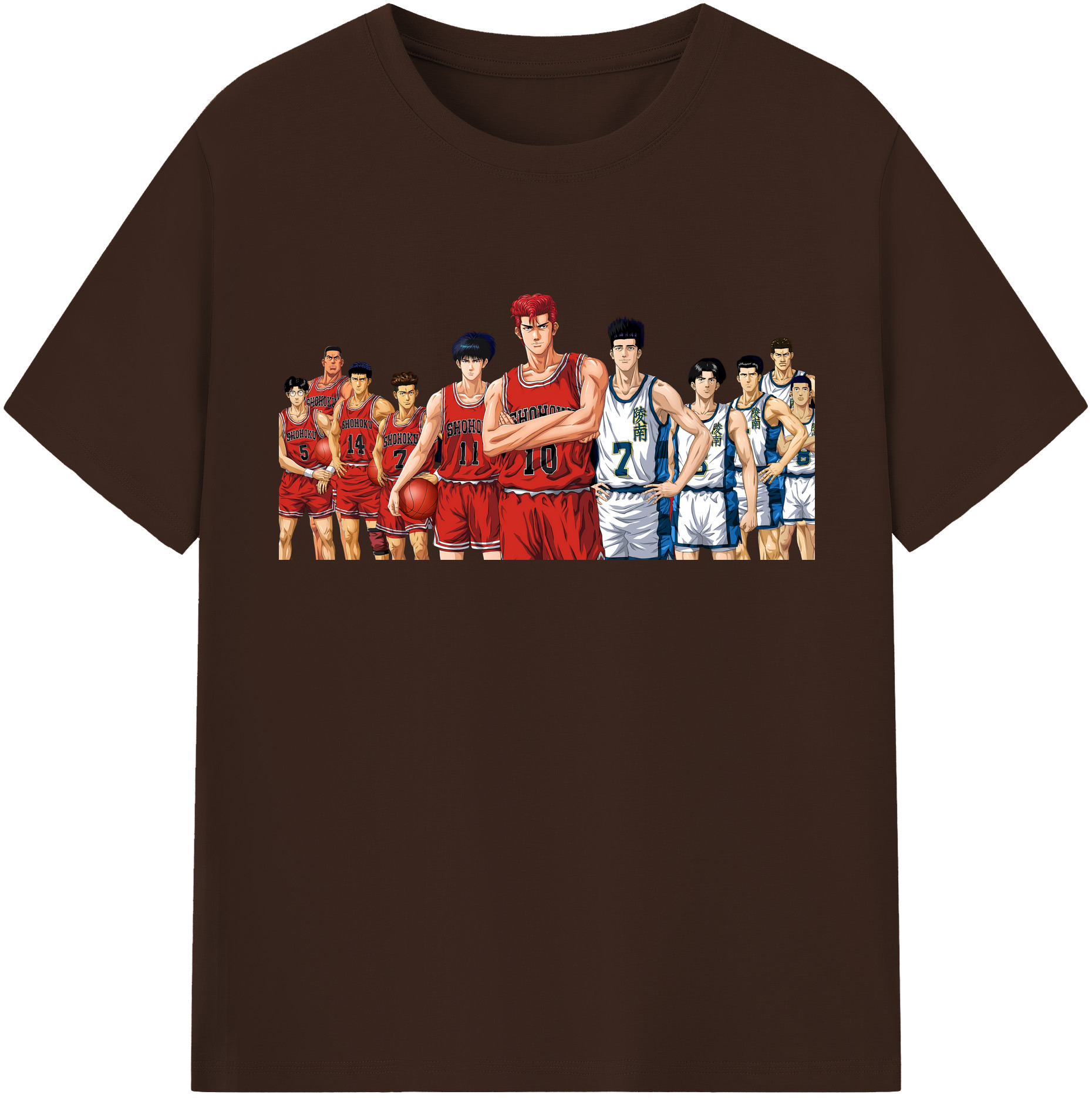 SLAM DUNK／スラムダンク 綿100％半袖Tシャツ（フロントプリント）