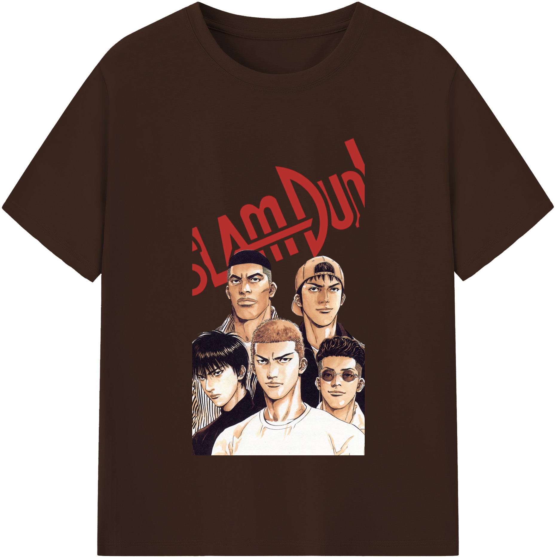 SLAM DUNK／スラムダンク 綿100％半袖Tシャツ（フロントプリント）
