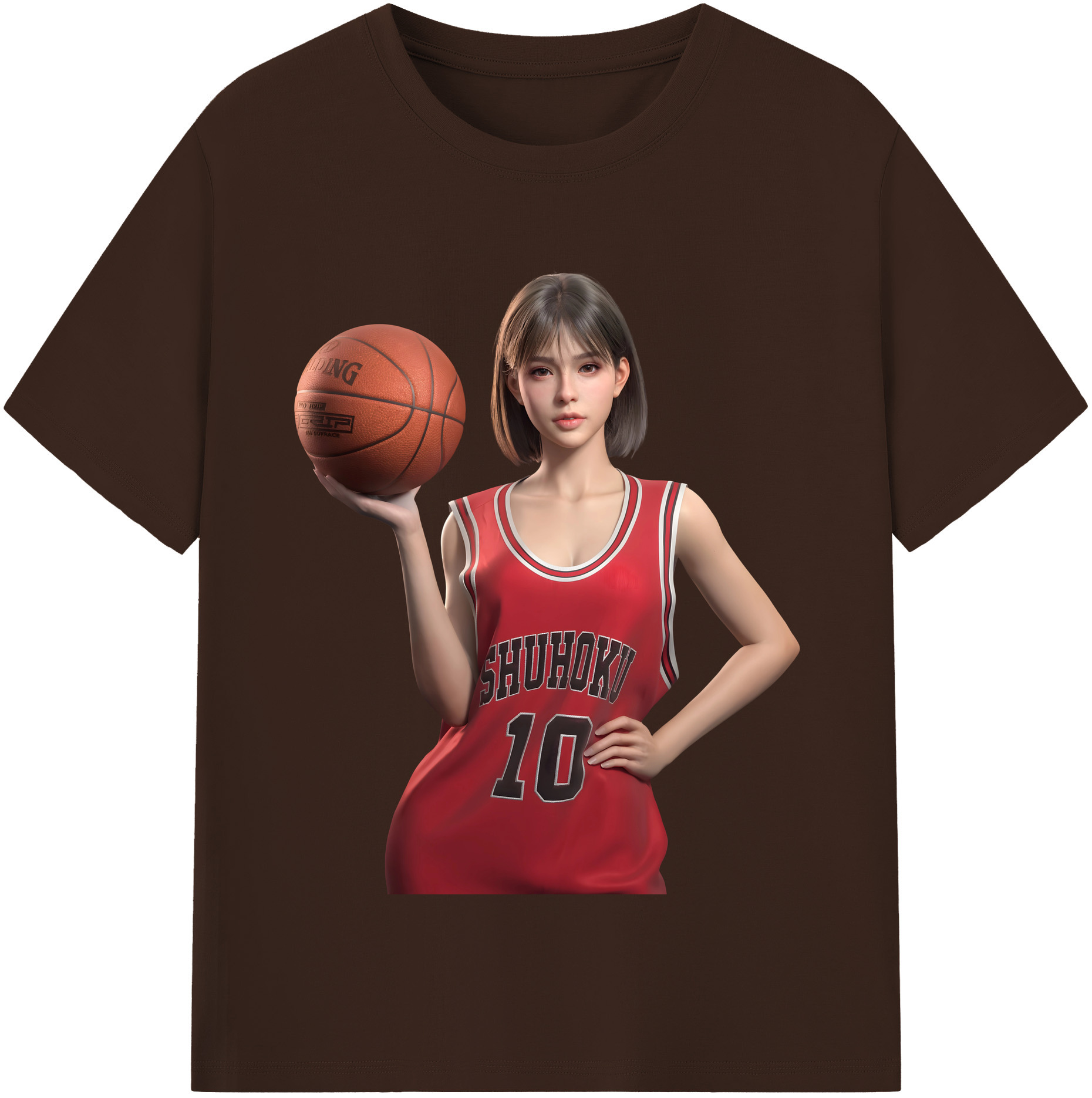 SLAM DUNK／スラムダンク 綿100％半袖Tシャツ（フロントプリント）