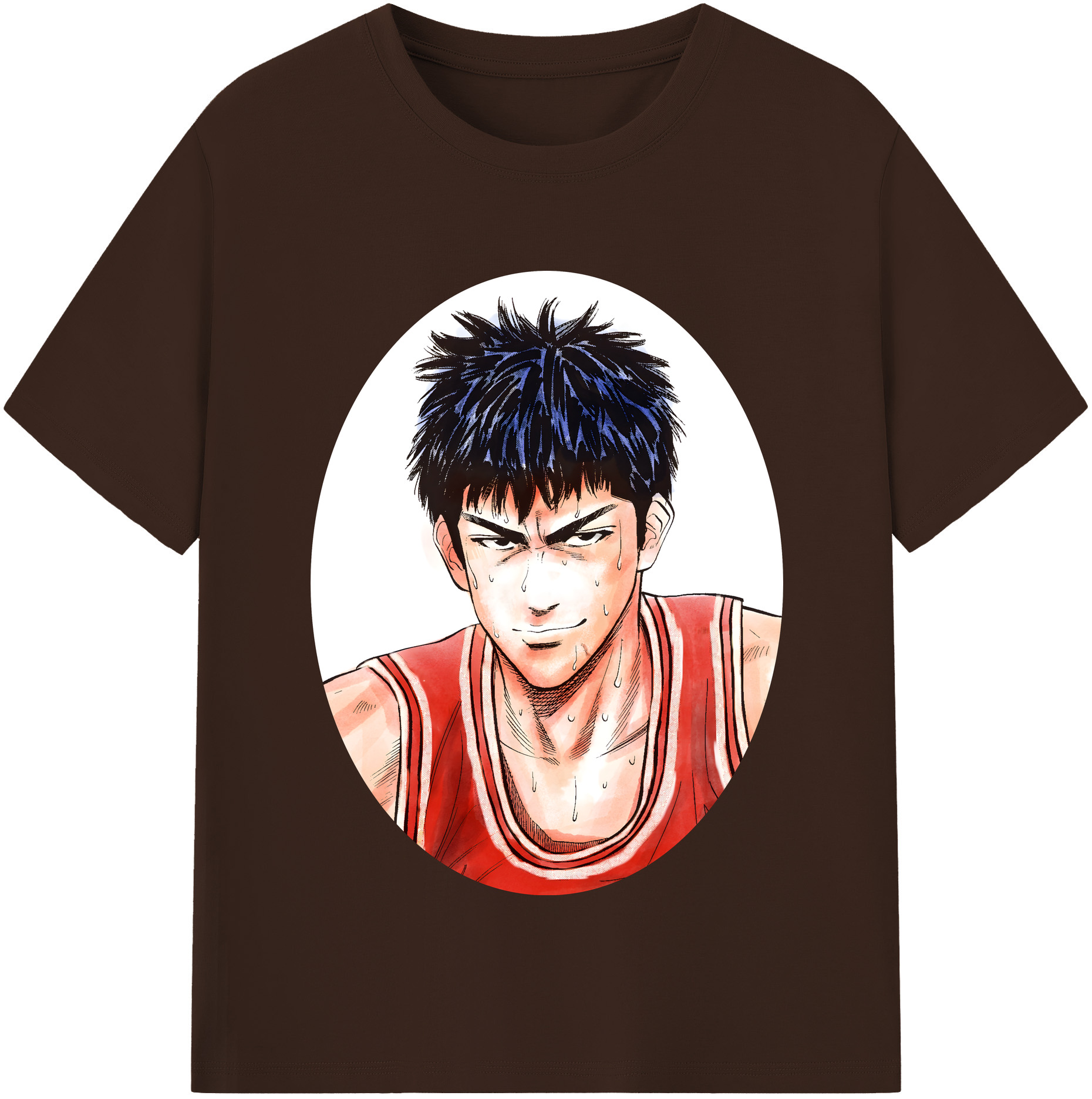 SLAM DUNK／スラムダンク 綿100％半袖Tシャツ（フロントプリント）