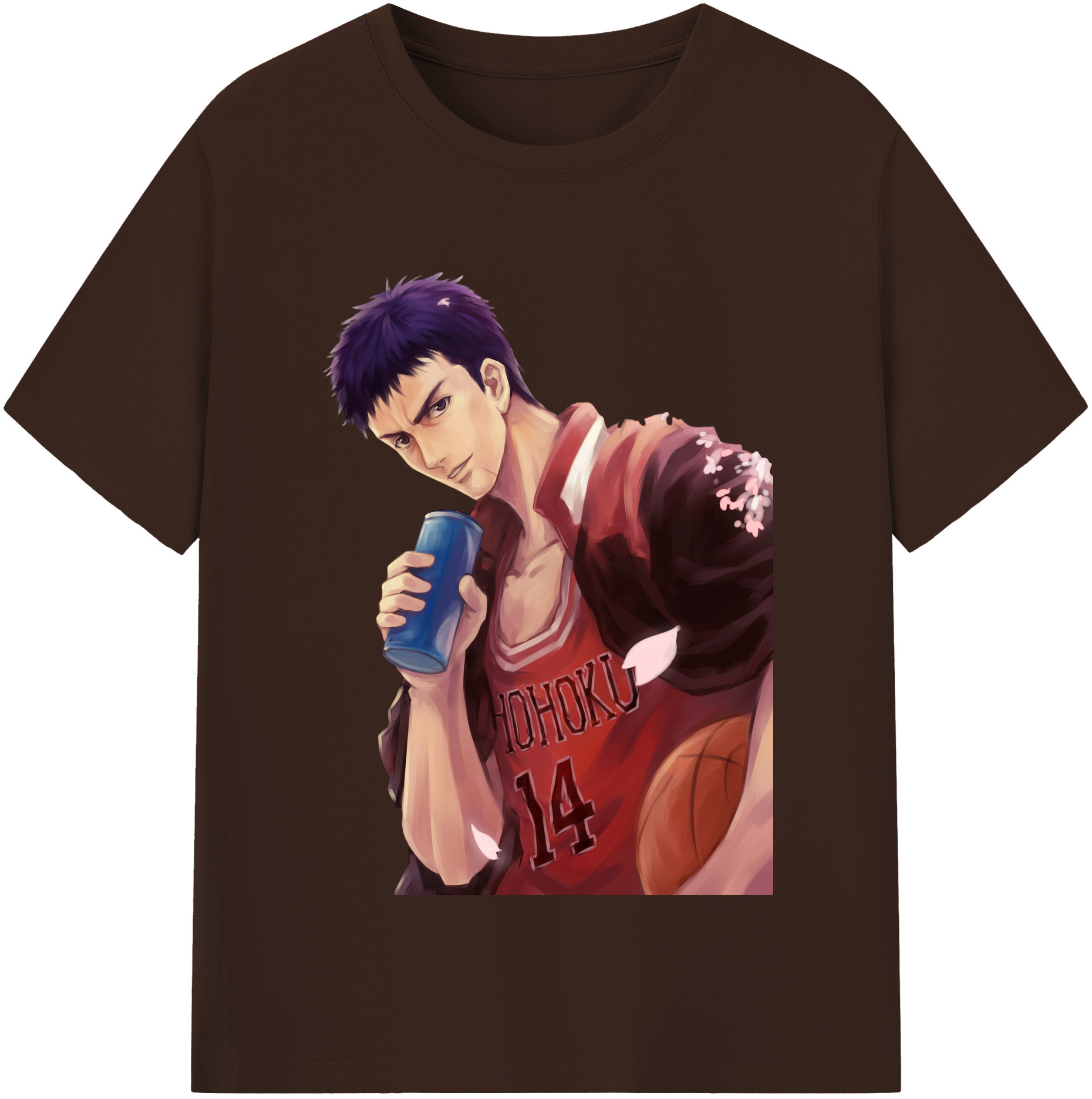 SLAM DUNK／スラムダンク 綿100％半袖Tシャツ（フロントプリント）