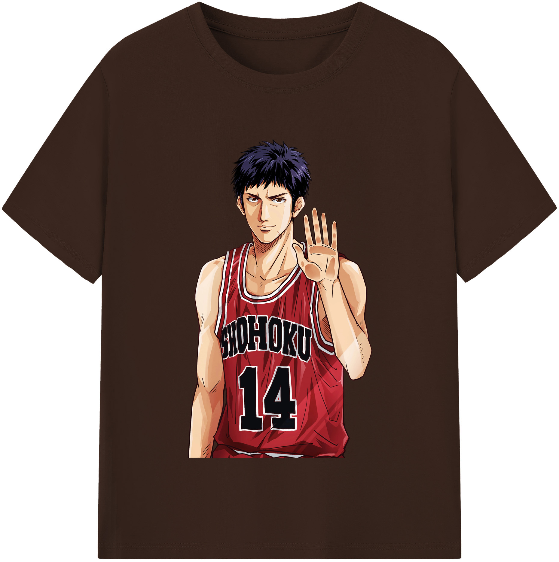 SLAM DUNK／スラムダンク 綿100％半袖Tシャツ（フロントプリント）