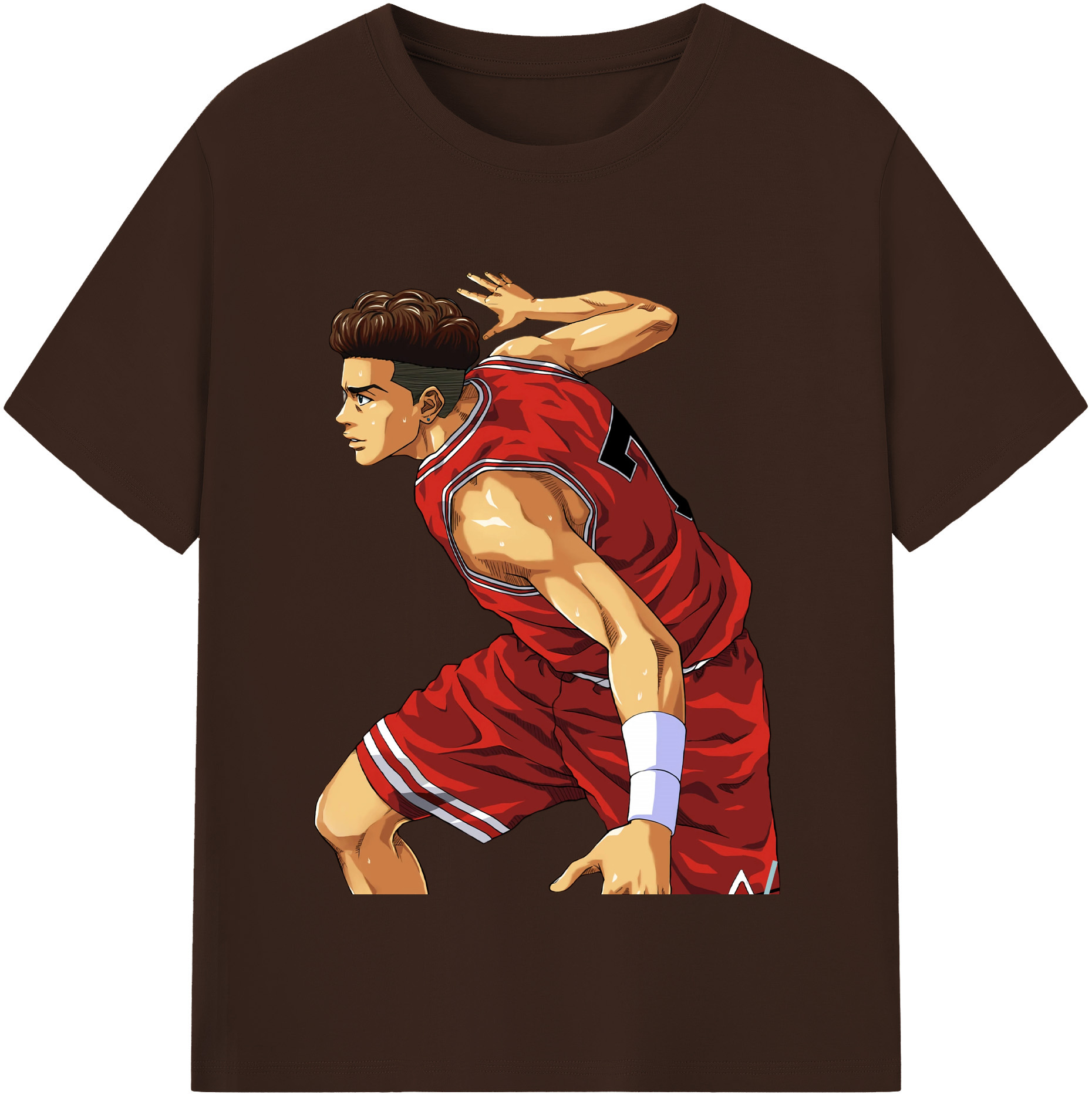 SLAM DUNK／スラムダンク 綿100％半袖Tシャツ（フロントプリント）
