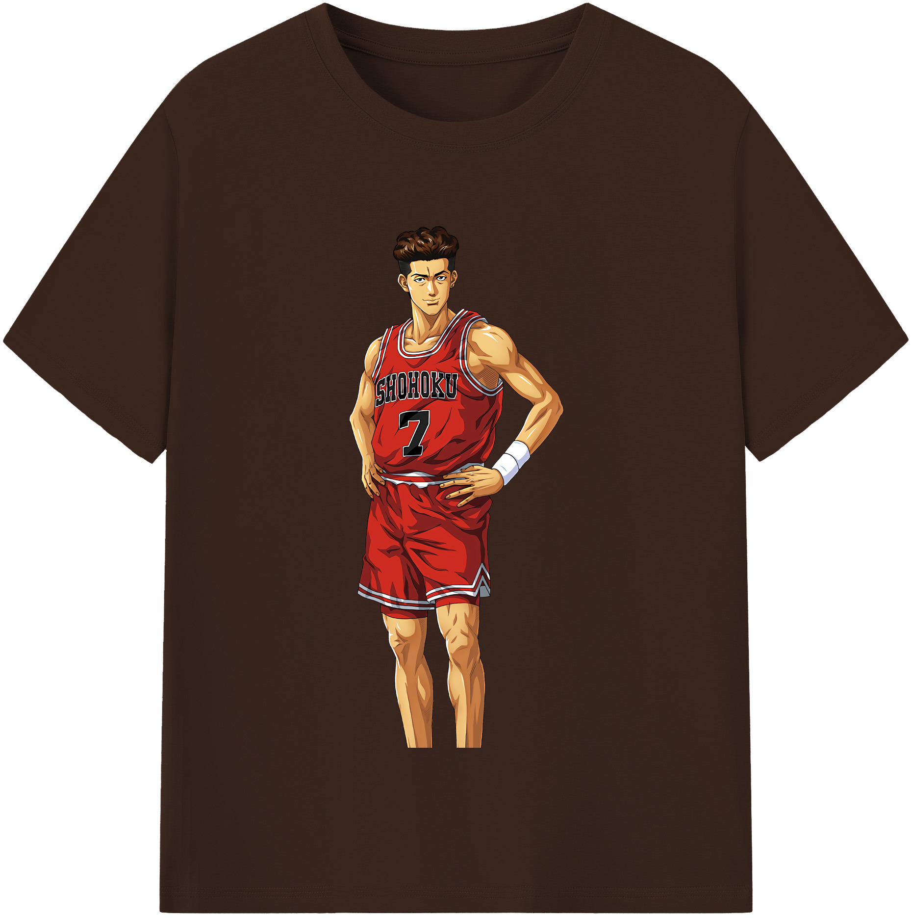 SLAM DUNK／スラムダンク 綿100％半袖Tシャツ（フロントプリント）