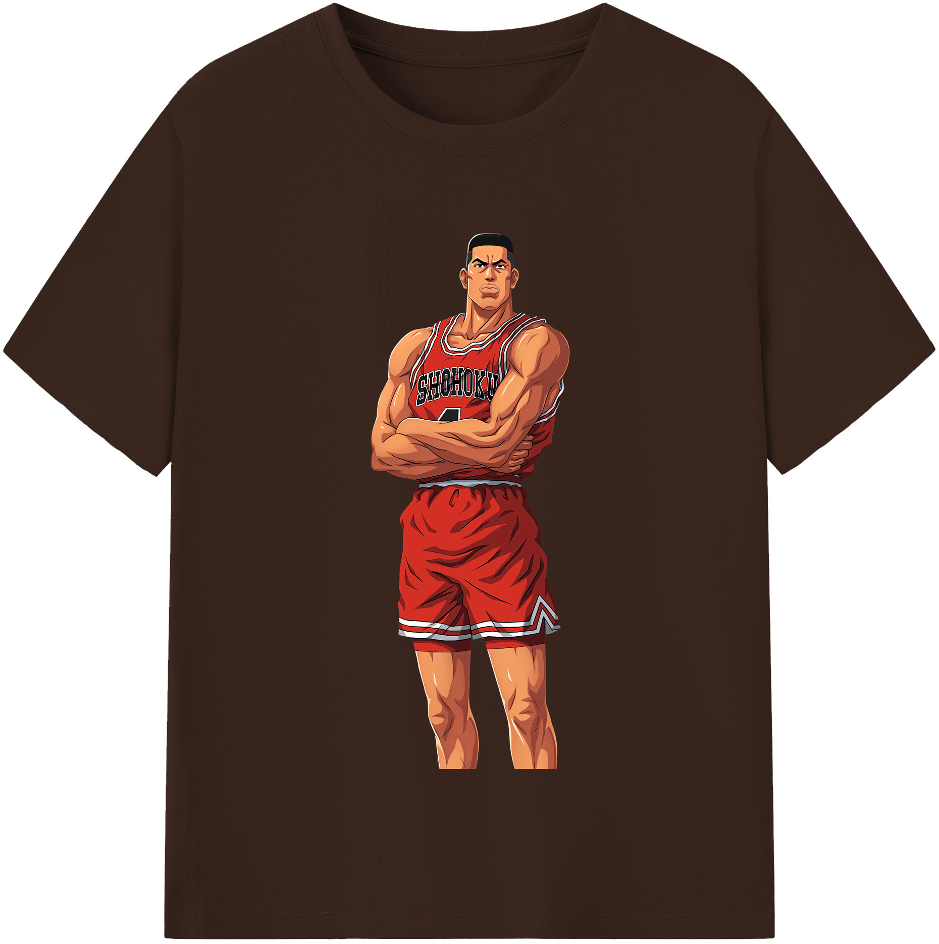 SLAM DUNK／スラムダンク 綿100％半袖Tシャツ（フロントプリント）