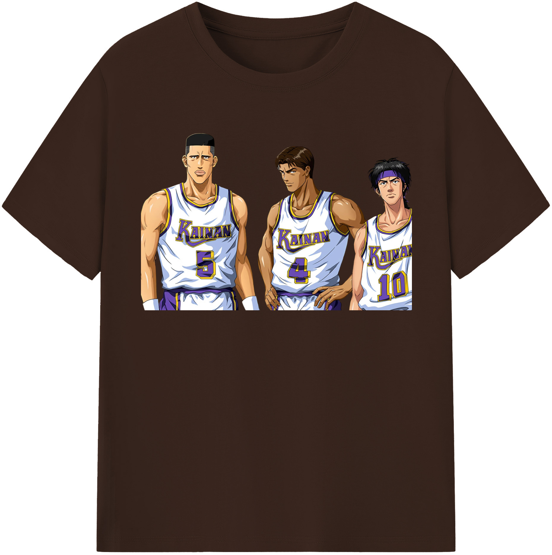 SLAM DUNK／スラムダンク 綿100％半袖Tシャツ（フロントプリント）
