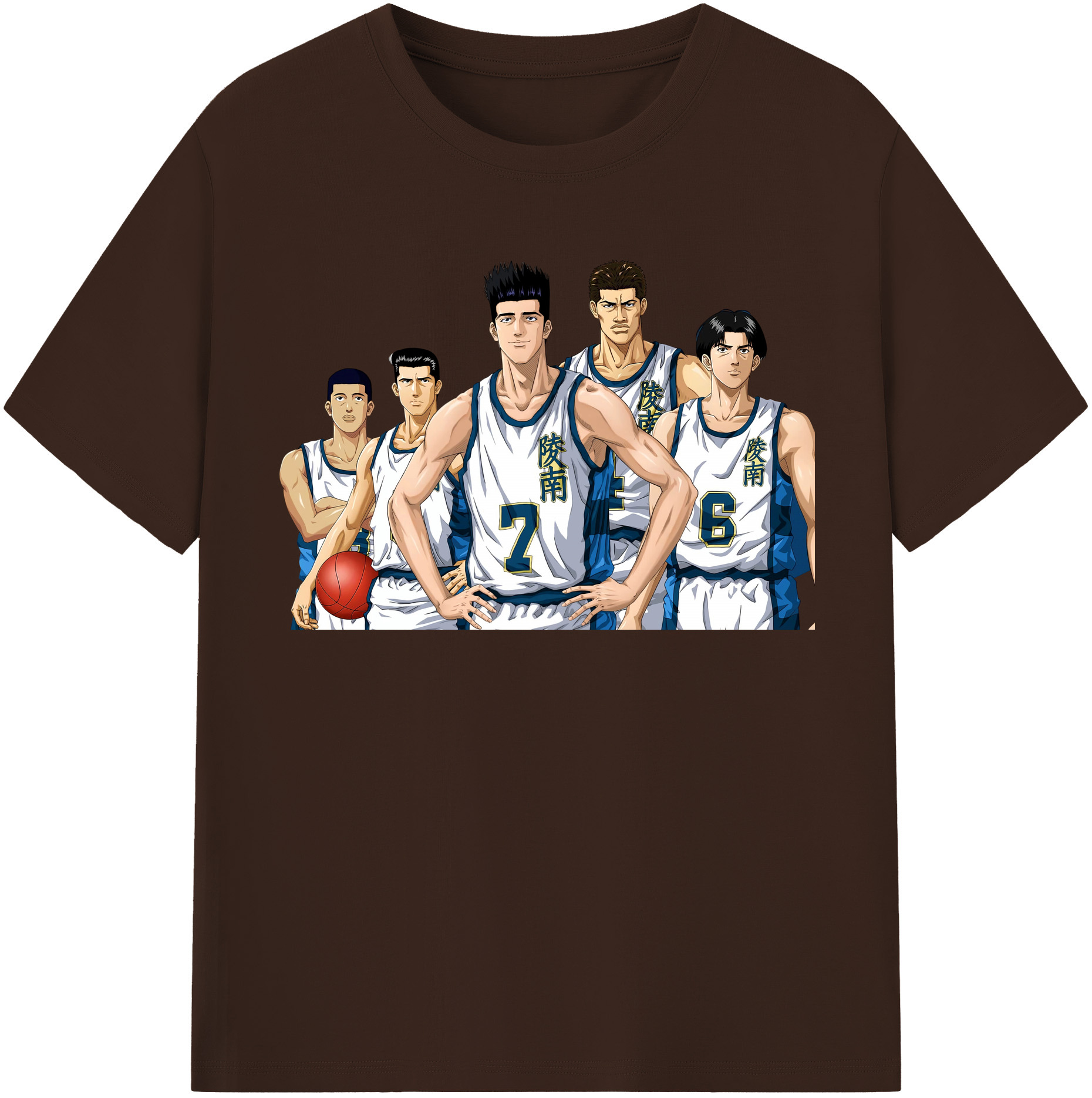 SLAM DUNK／スラムダンク 綿100％半袖Tシャツ（フロントプリント）