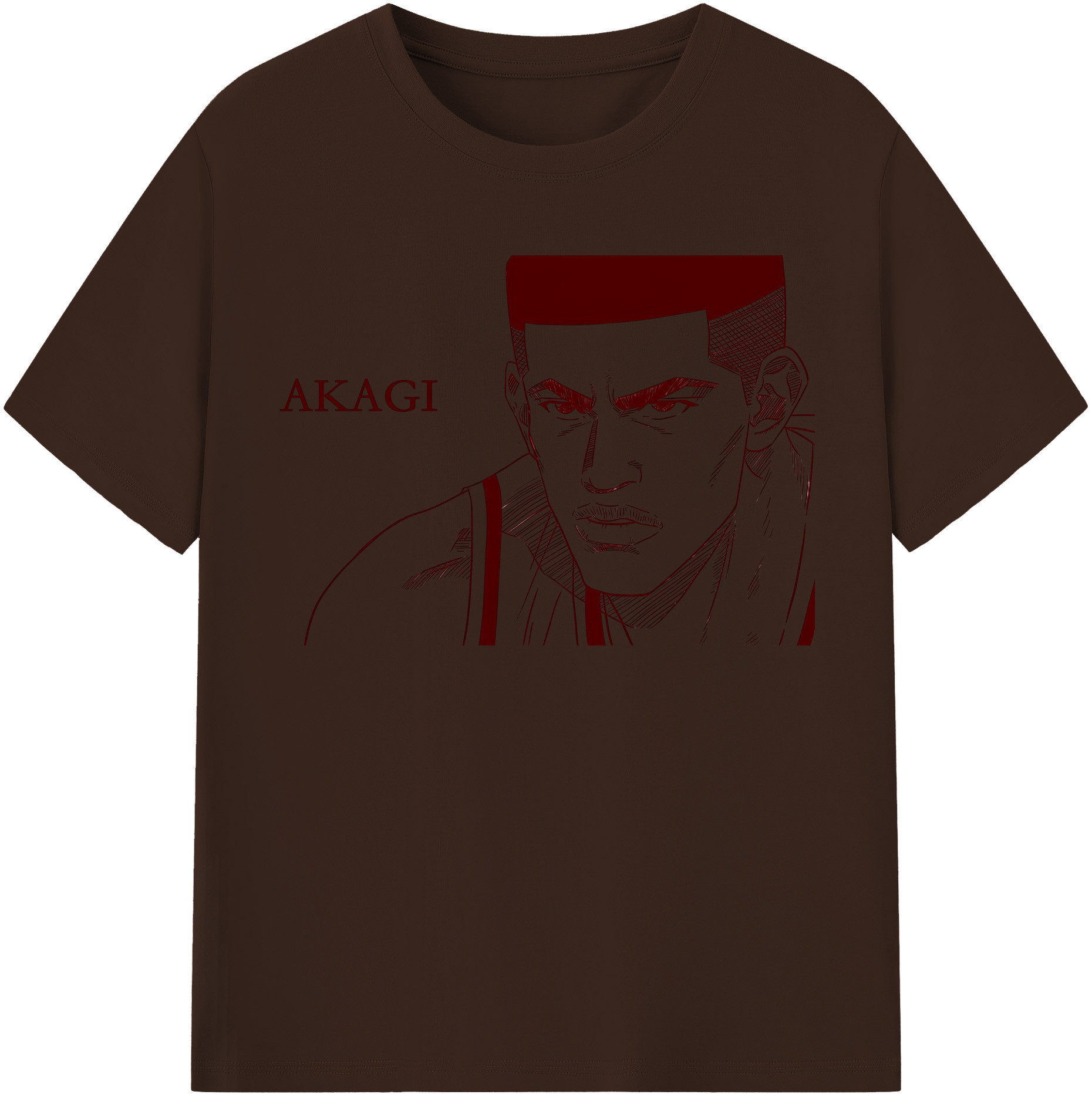 SLAM DUNK／スラムダンク 綿100％半袖Tシャツ（フロントプリント）