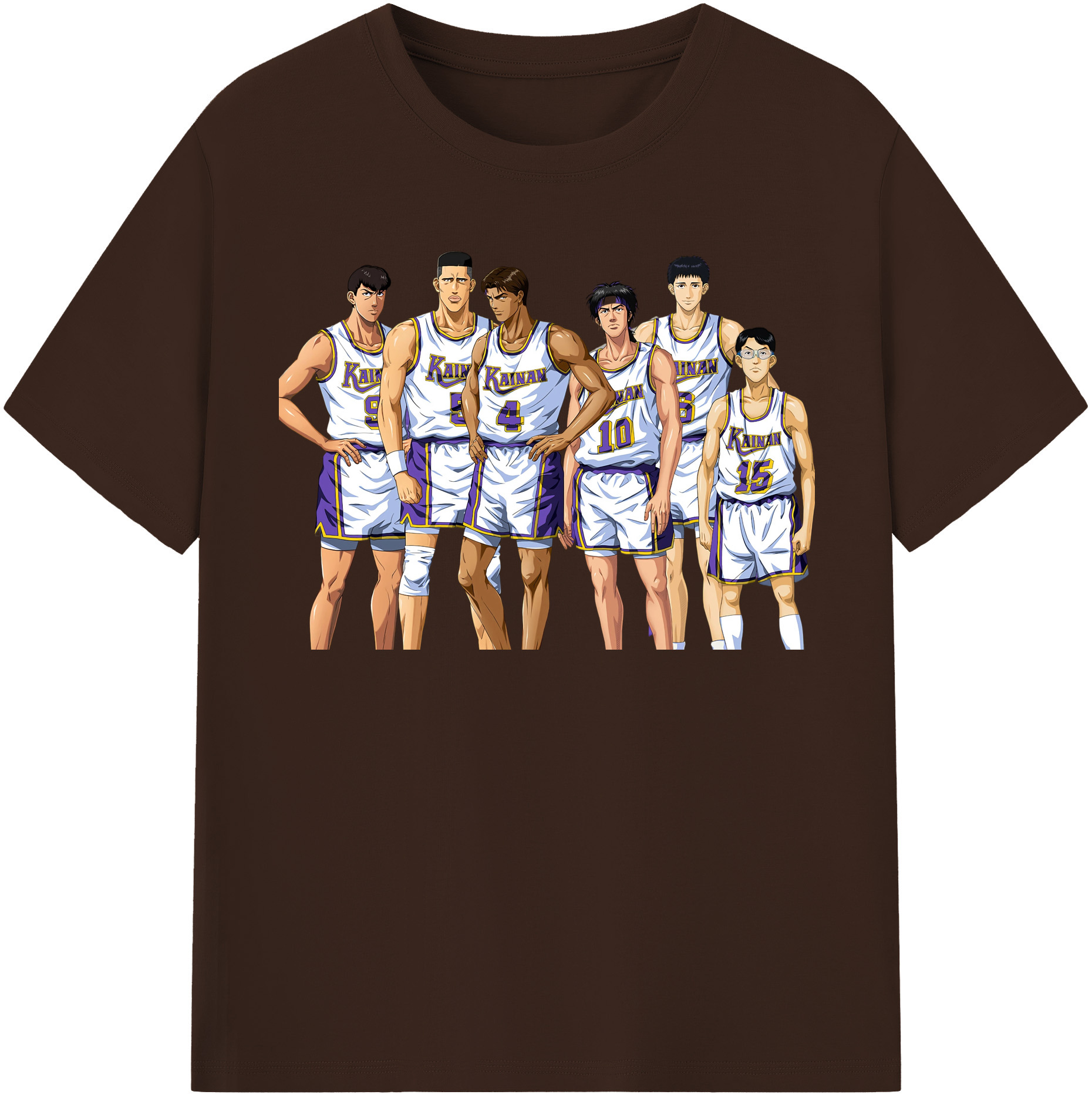 SLAM DUNK／スラムダンク 綿100％半袖Tシャツ（フロントプリント）