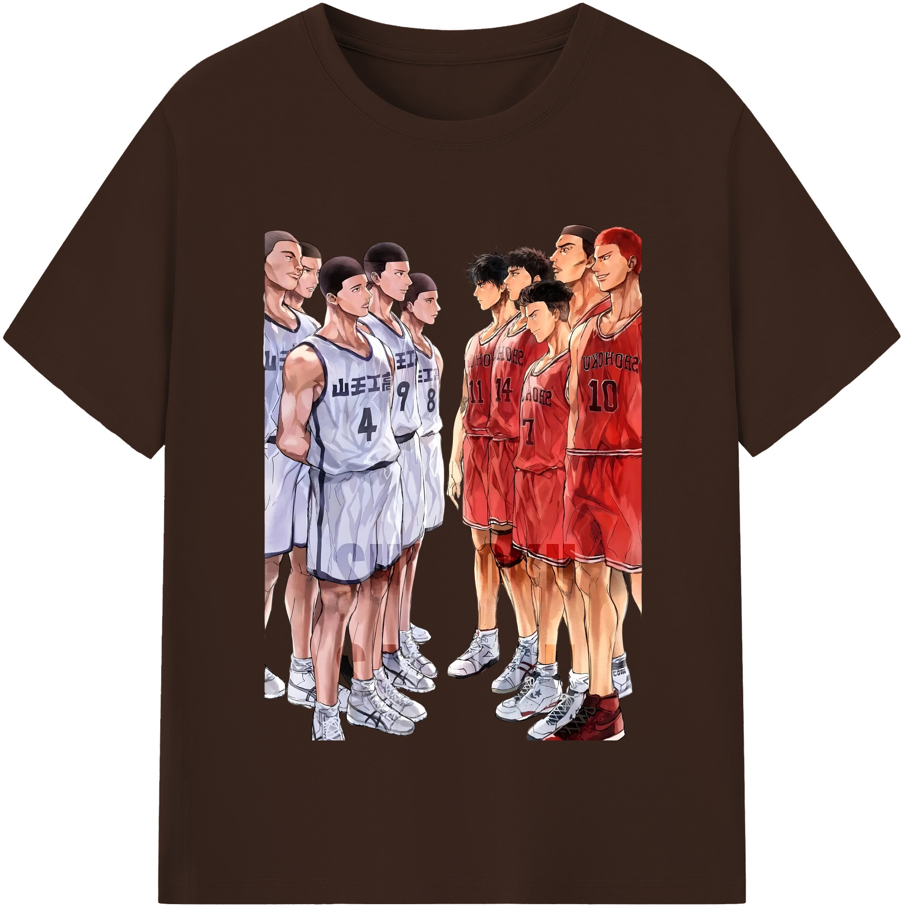 SLAM DUNK／スラムダンク 綿100％半袖Tシャツ（フロントプリント）