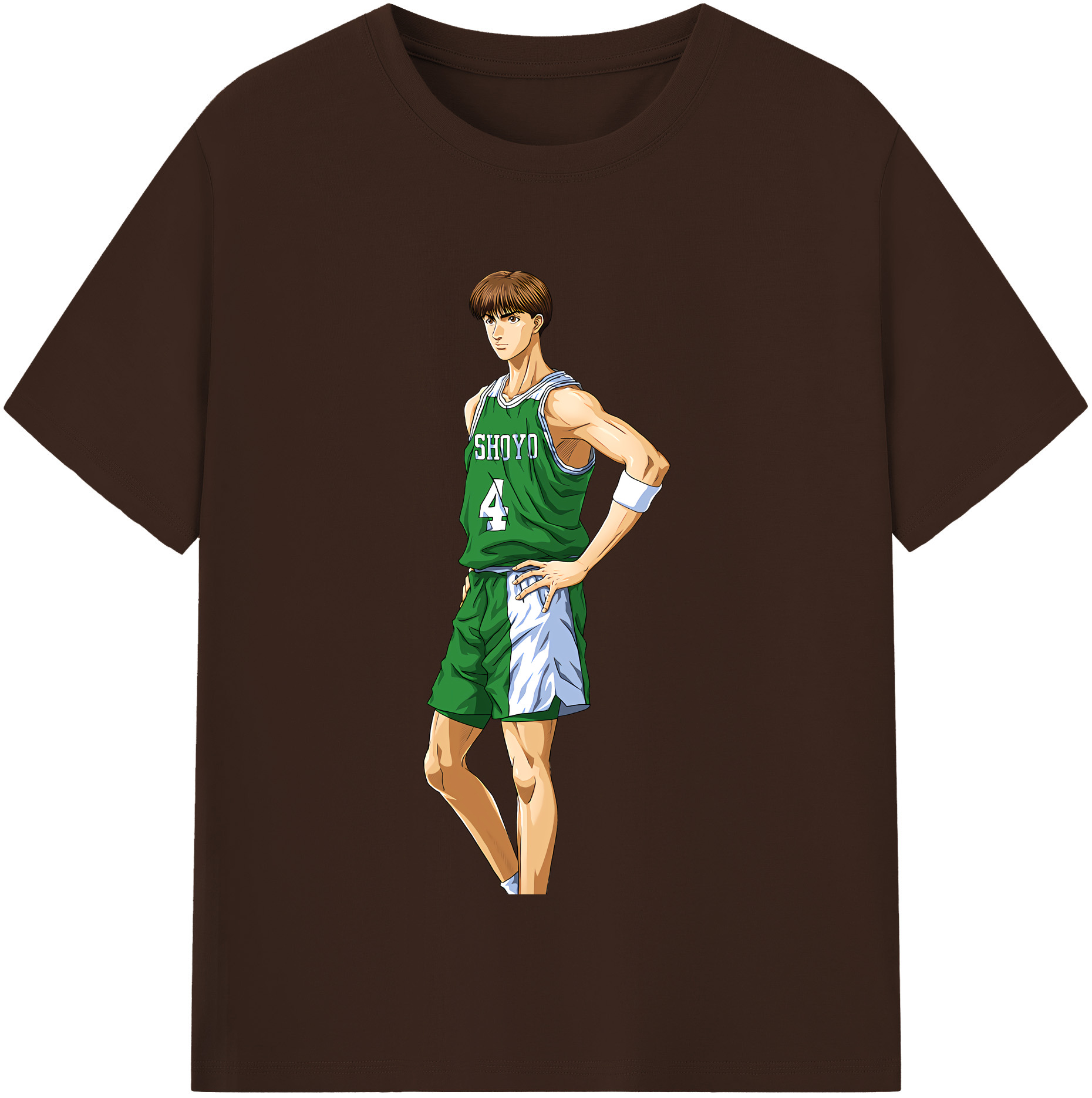 SLAM DUNK／スラムダンク 綿100％半袖Tシャツ（フロントプリント）