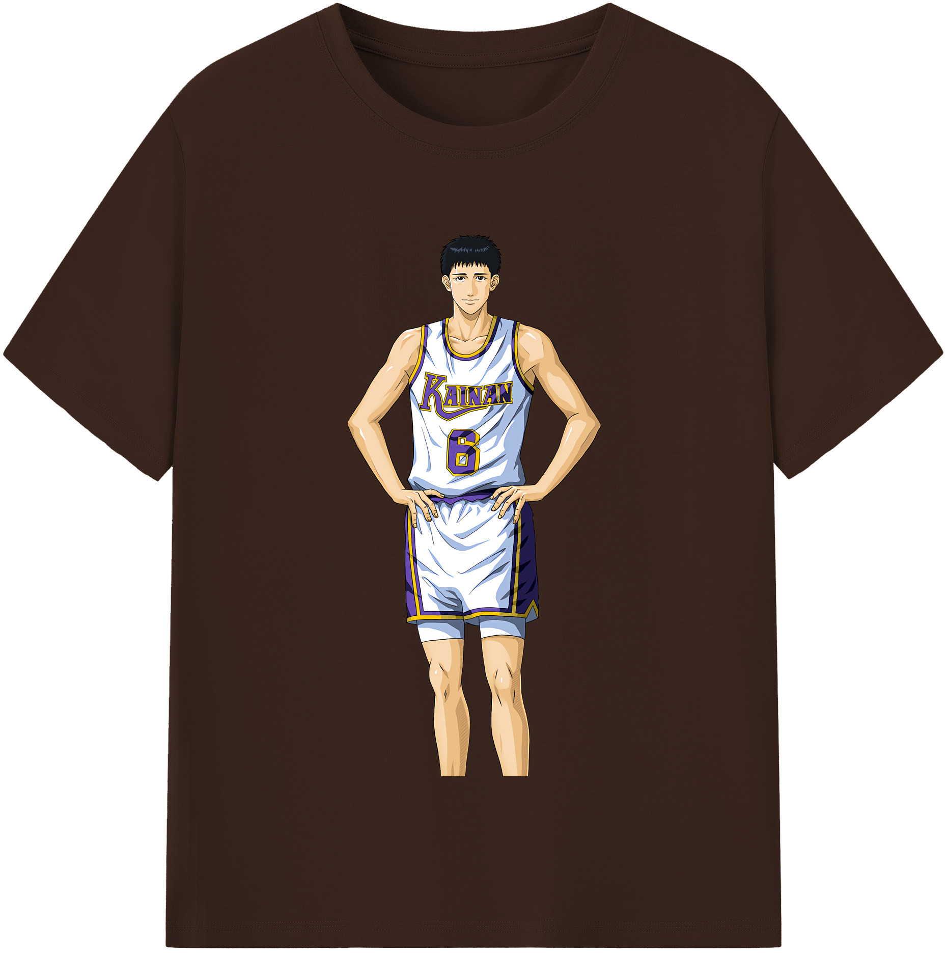 SLAM DUNK／スラムダンク 綿100％半袖Tシャツ（フロントプリント）