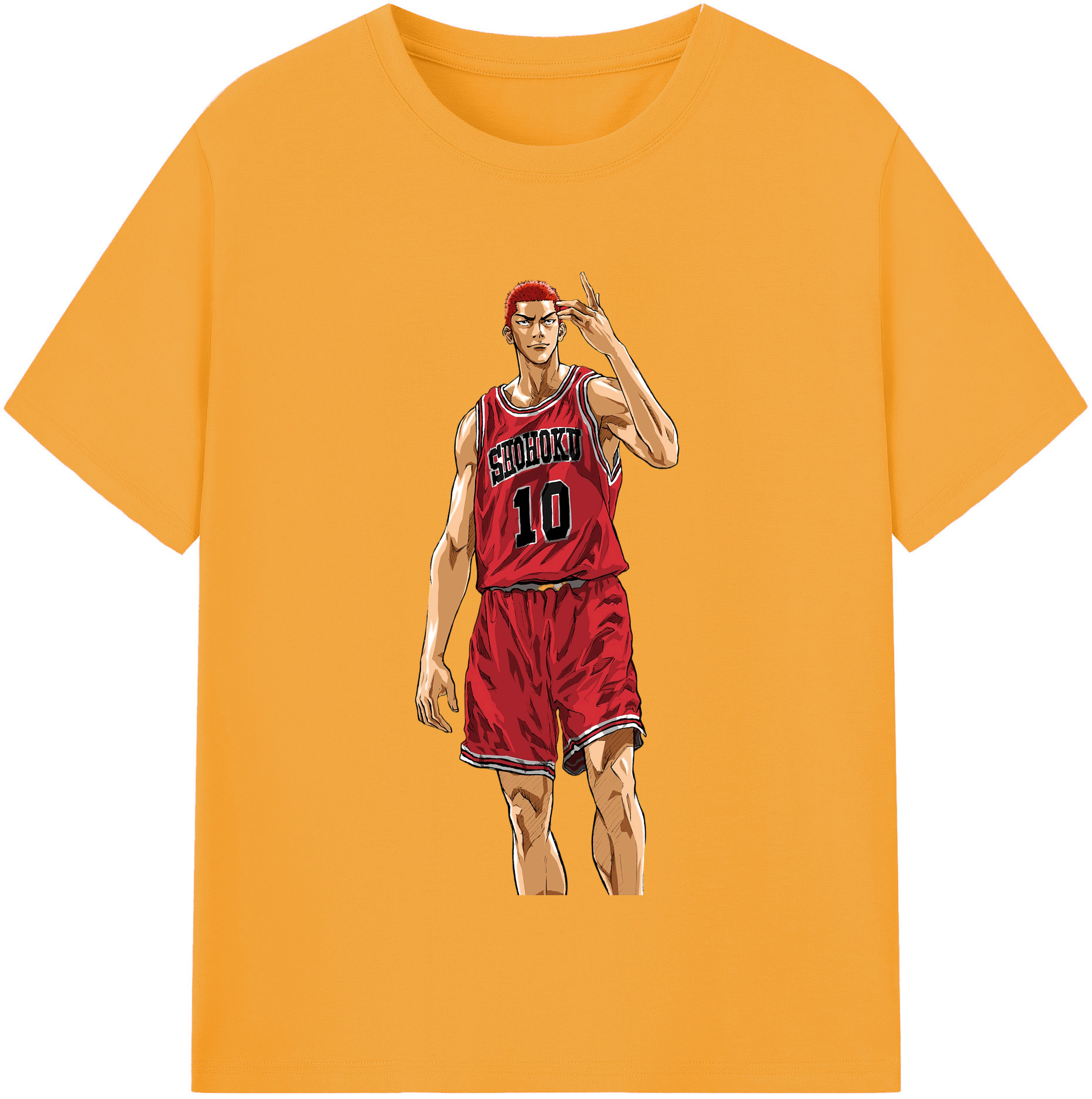 SLAM DUNK／スラムダンク 綿100％半袖Tシャツ（フロントプリント）