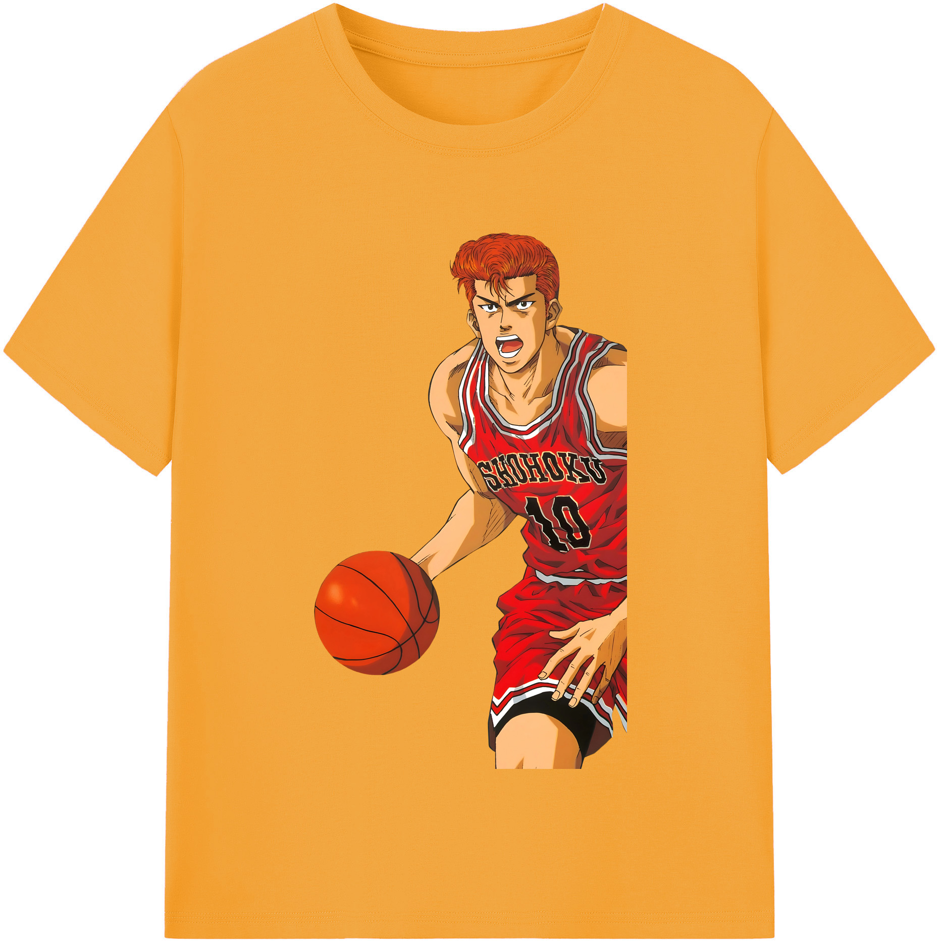 SLAM DUNK／スラムダンク 綿100％半袖Tシャツ（フロントプリント）