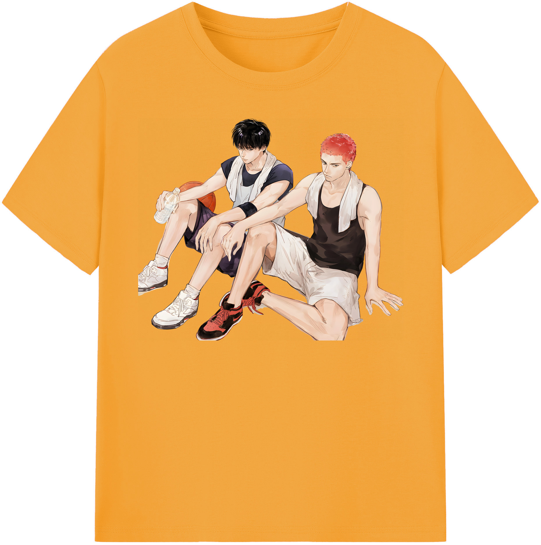SLAM DUNK／スラムダンク 綿100％半袖Tシャツ（フロントプリント）
