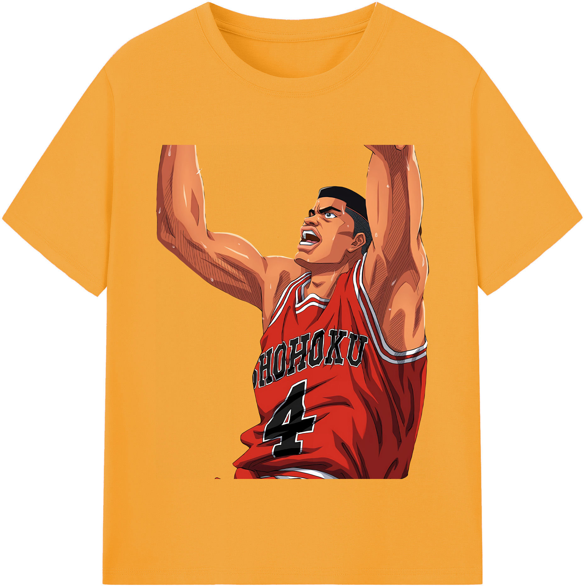 SLAM DUNK／スラムダンク 綿100％半袖Tシャツ（フロントプリント）