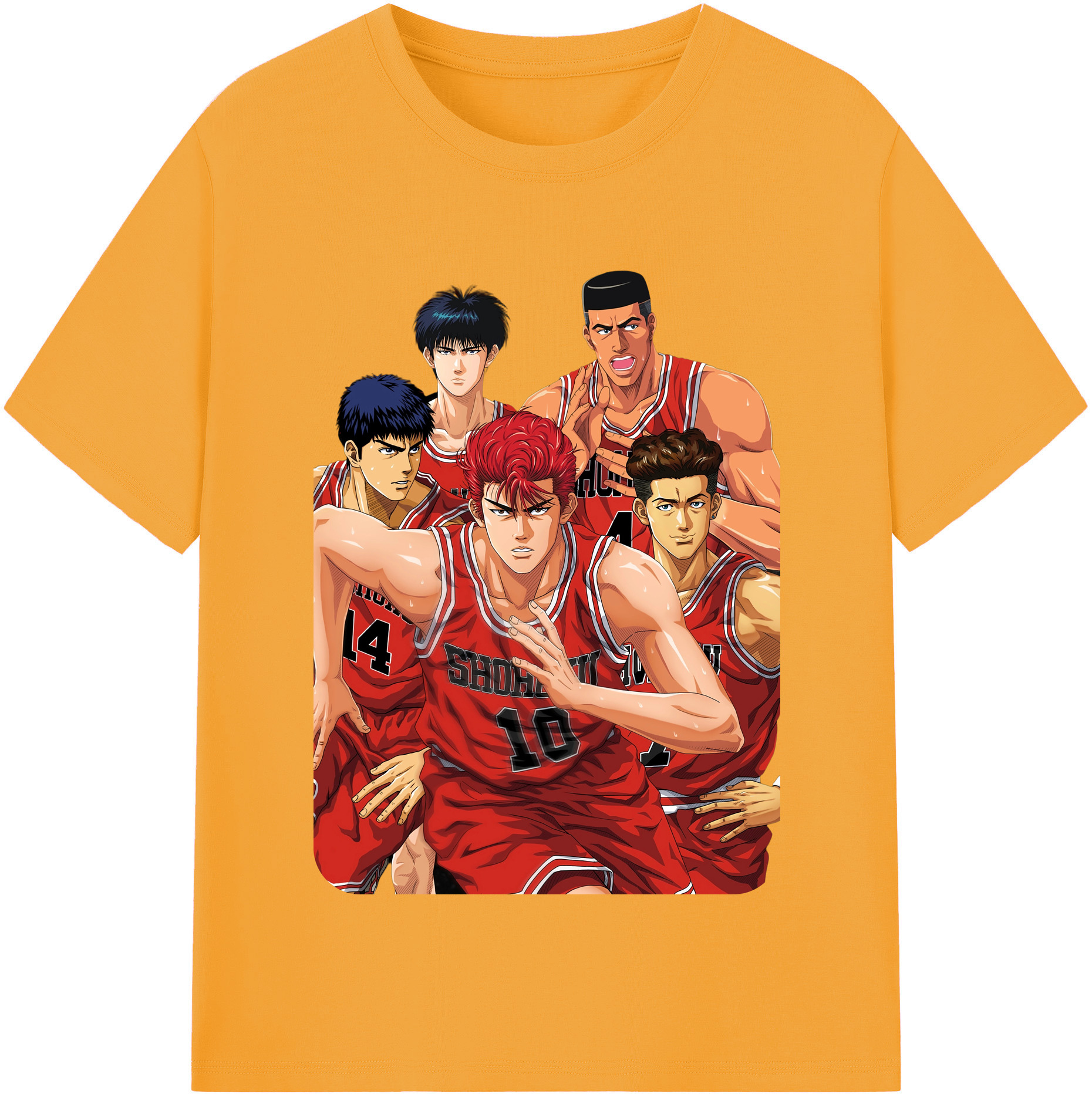 SLAM DUNK／スラムダンク 綿100％半袖Tシャツ（フロントプリント）