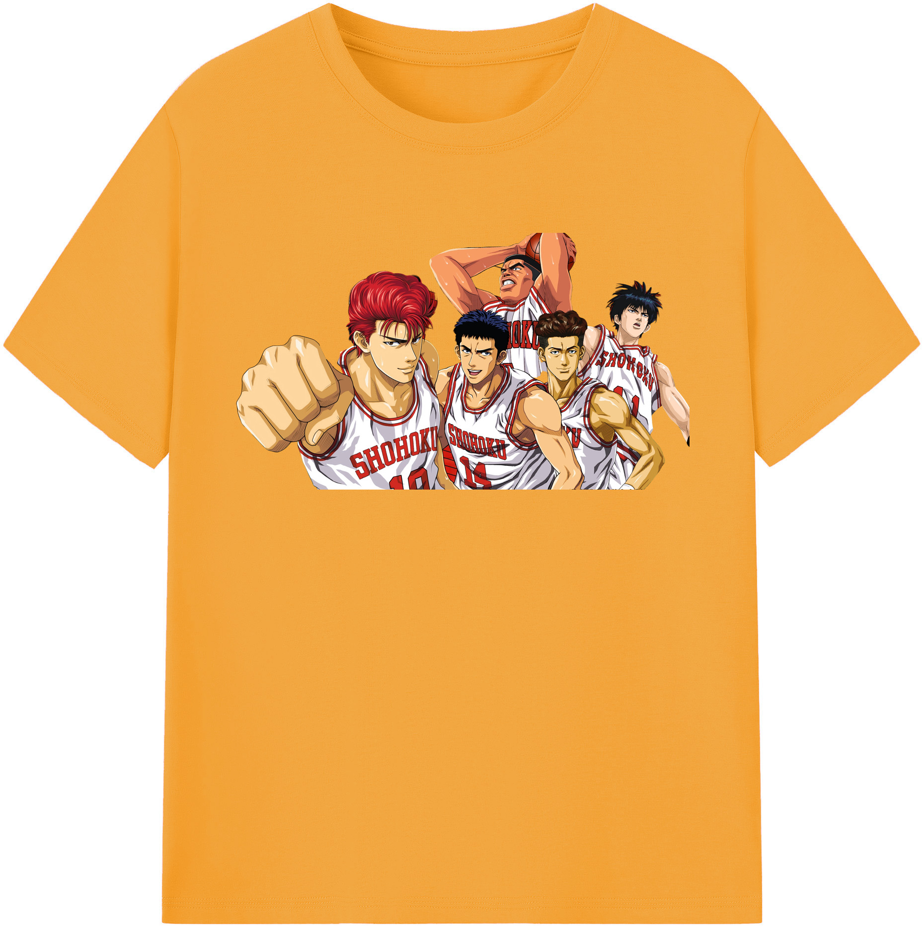 （画像用） SLAM DUNK／スラムダンク 綿100％半袖Tシャツ（フロントプリント）